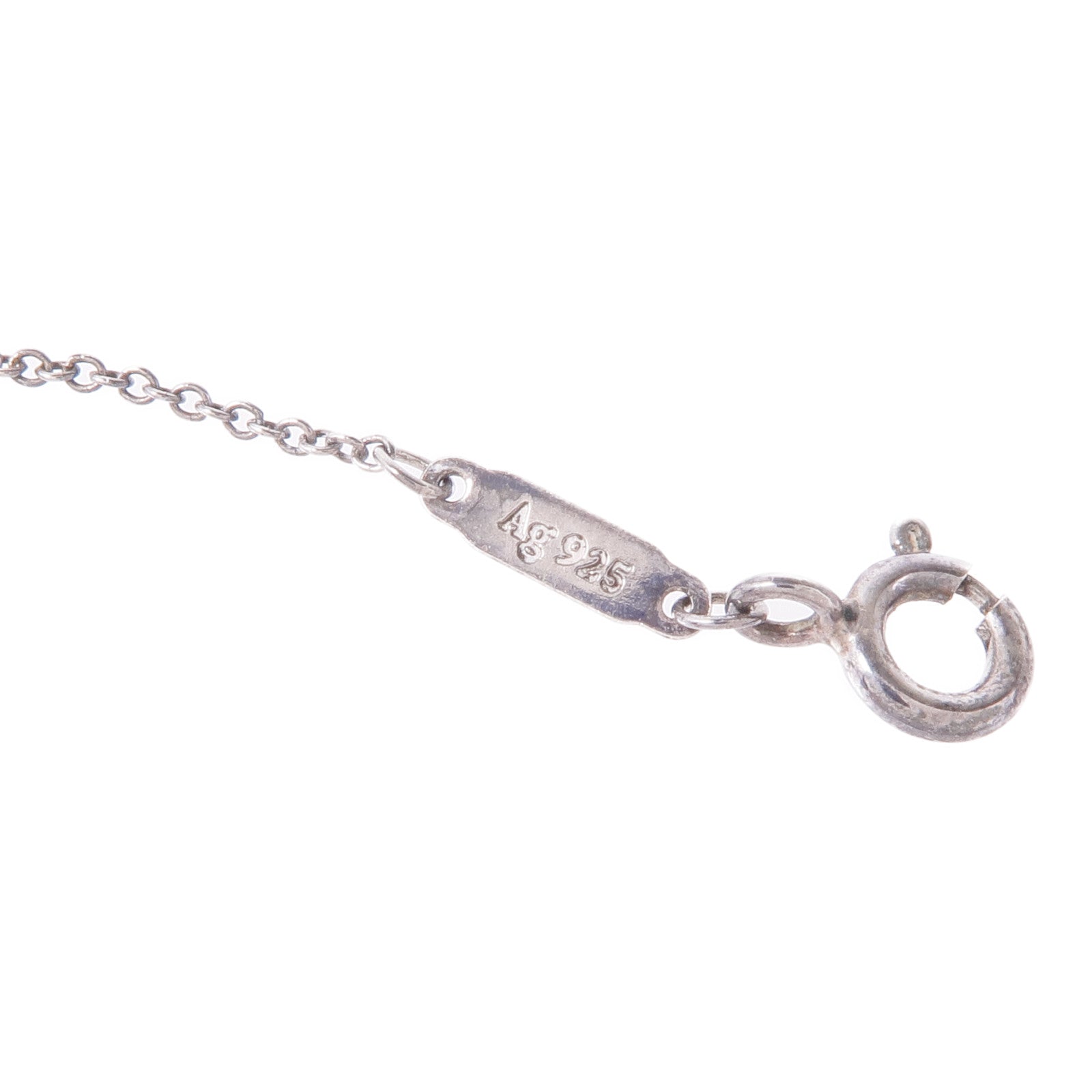 TIFFANY＆CO 925純銀T Smile Necklace項鍊