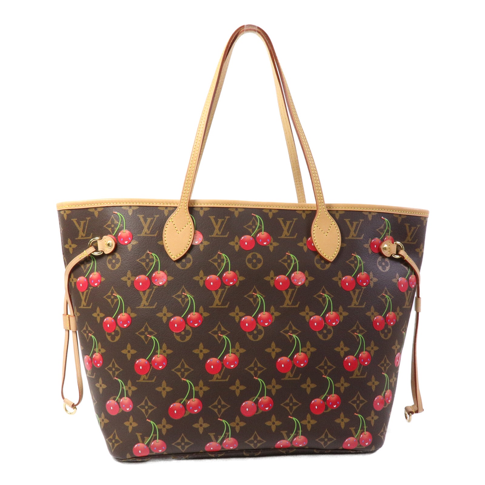 LOUIS VUITTON Monogram Cherry LV x TM Cherry Neverfull MM手挽袋