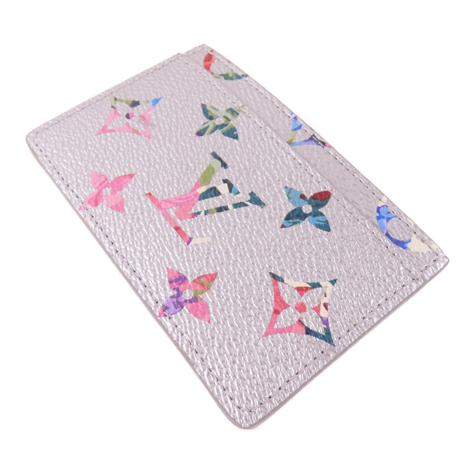 LOUIS VUITTON Monogram Metallic Garden Card Case卡片套