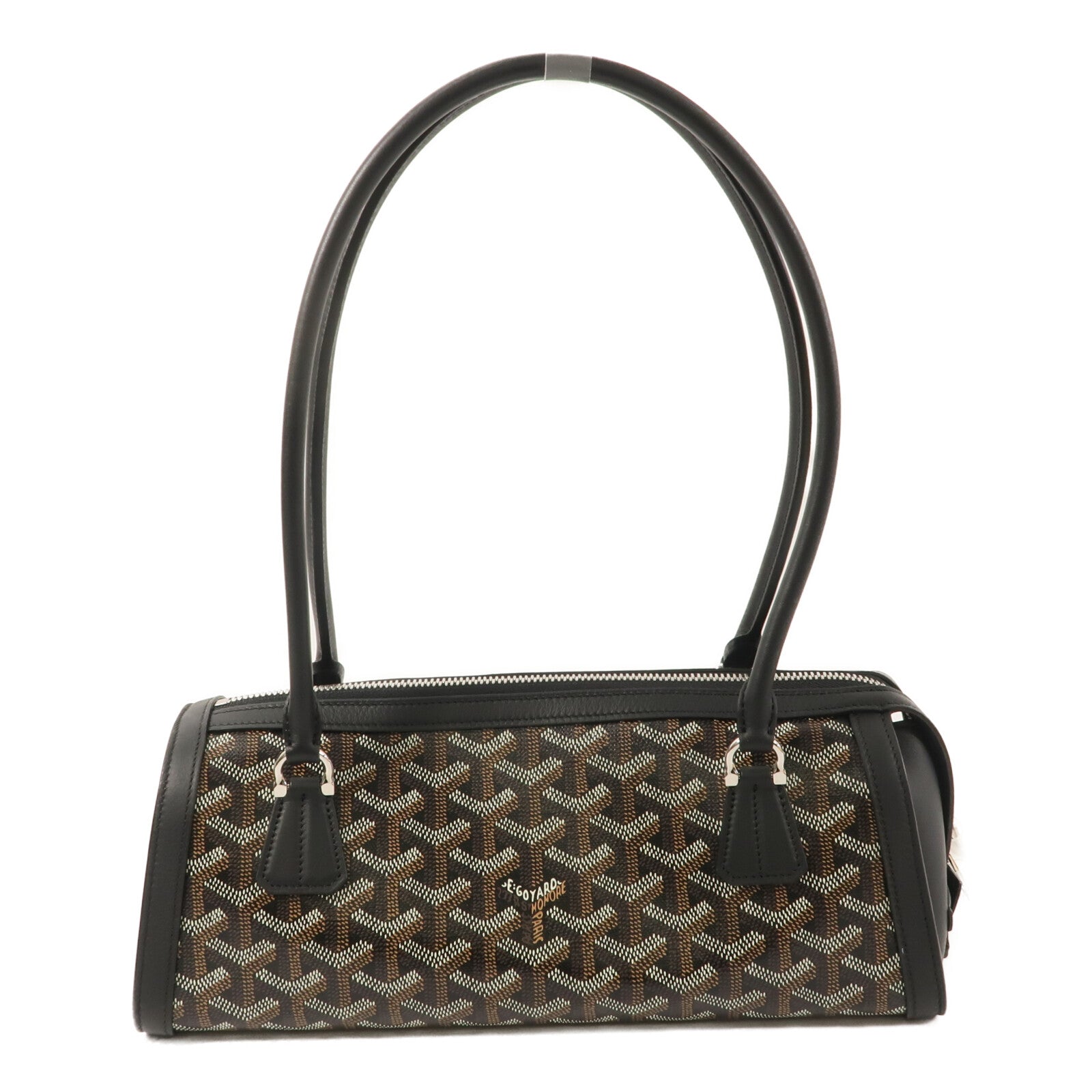 GOYARD 塗層帆布/牛皮皮革Sac Bonbonniere PM肩背袋