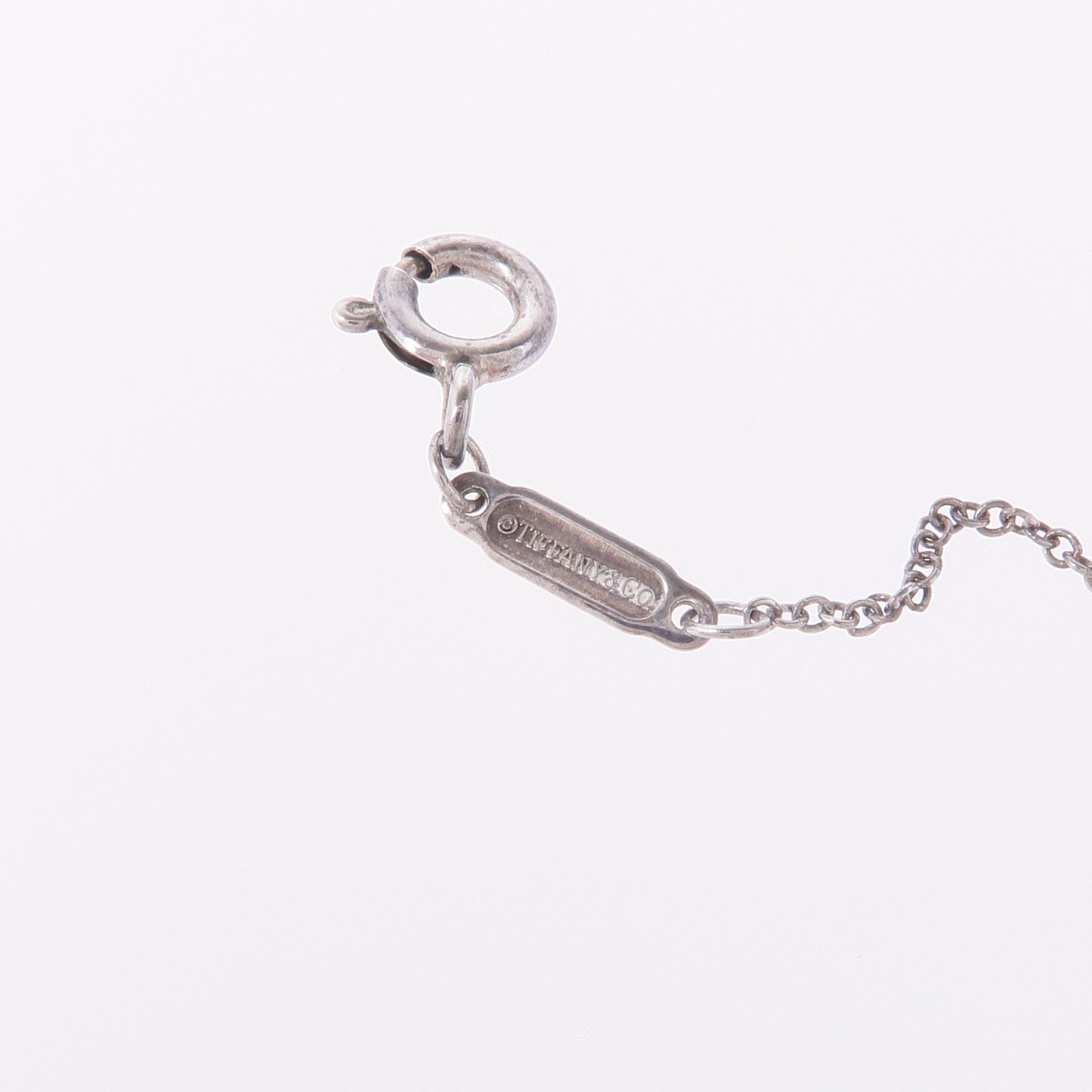 TIFFANY＆CO 925純銀T Smile Necklace項鍊