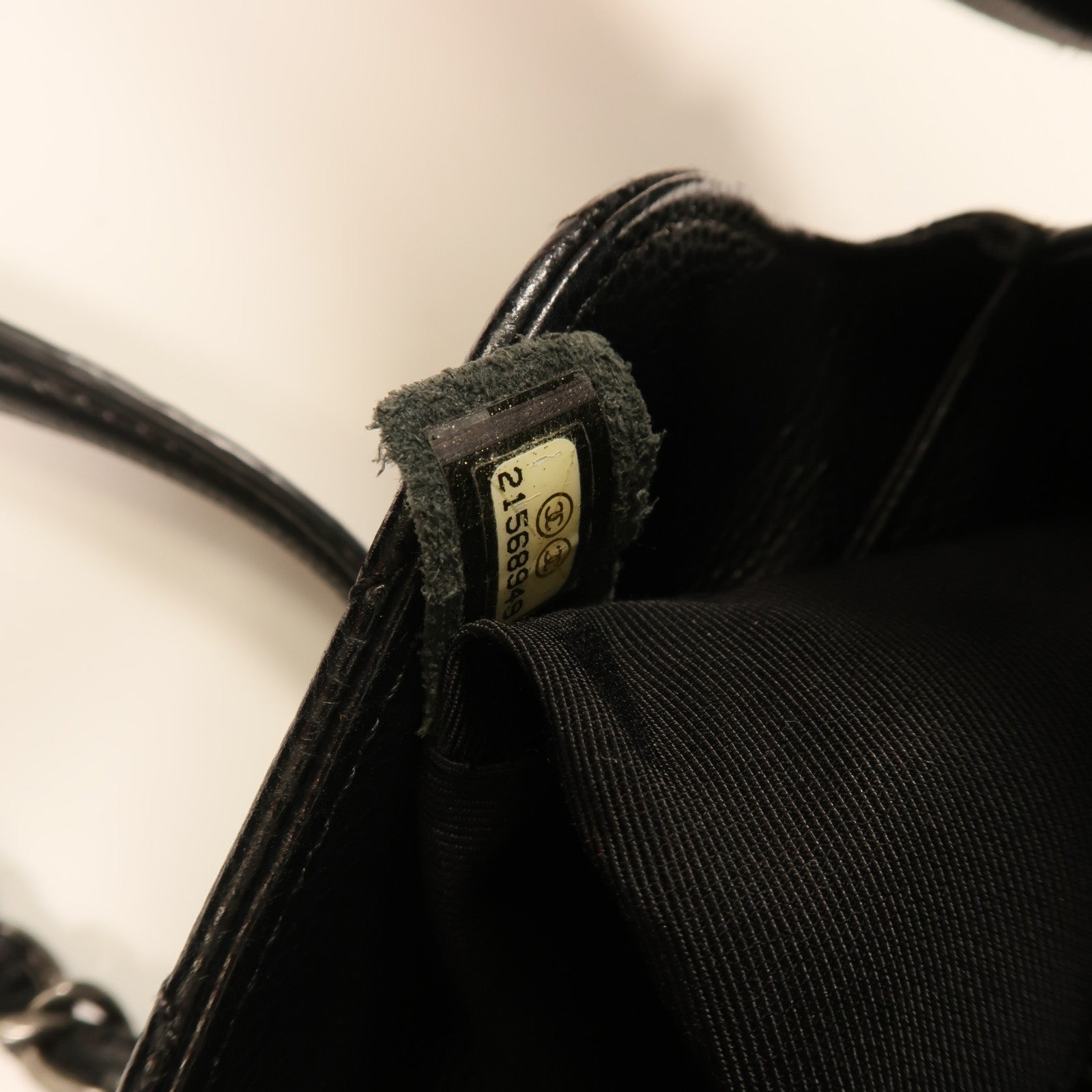 CHANEL 牛皮皮革Chain Shoulder銀扣鏈帶肩背袋
