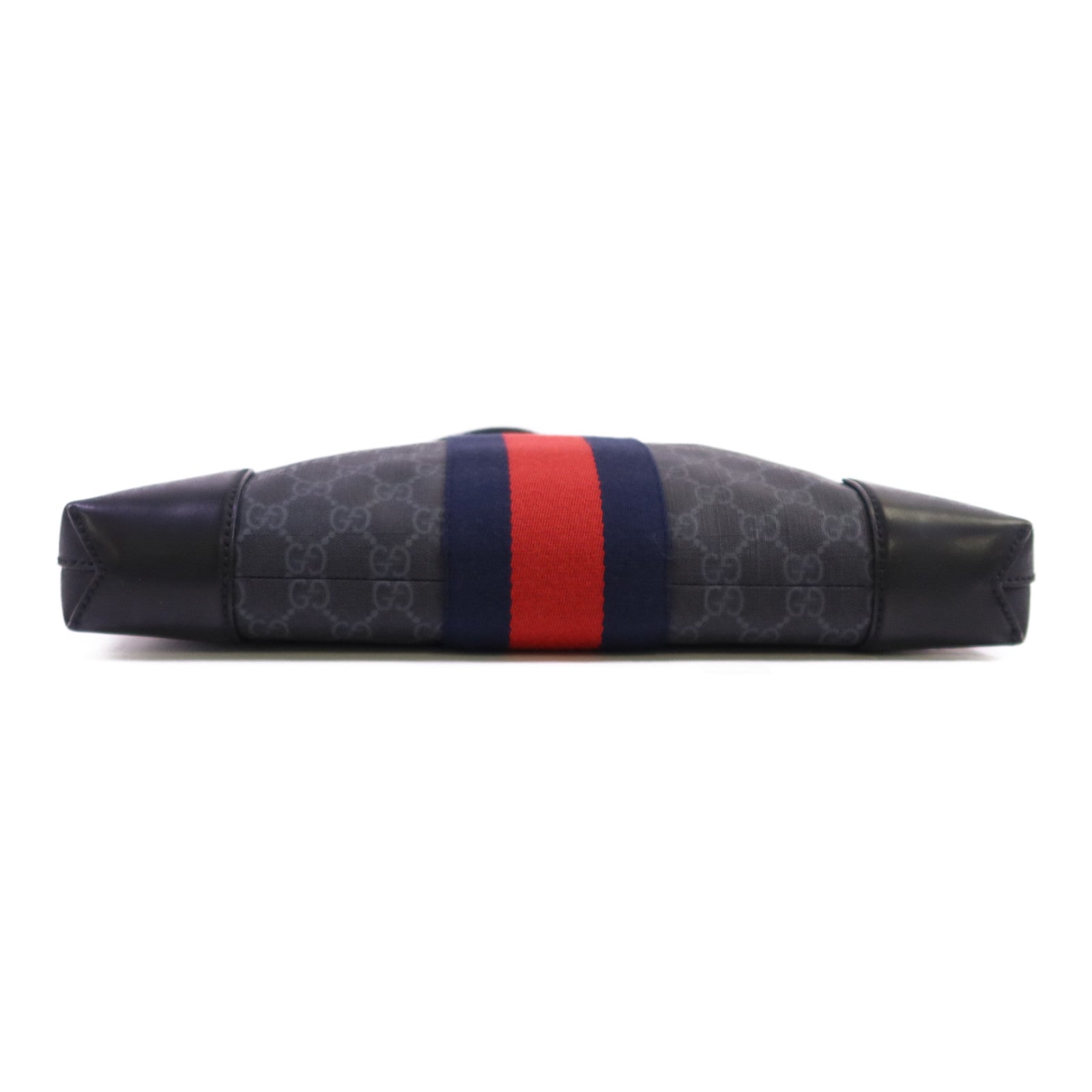 GUCCI 【激減優惠】塗層帆布GG Supreme銀扣肩背袋