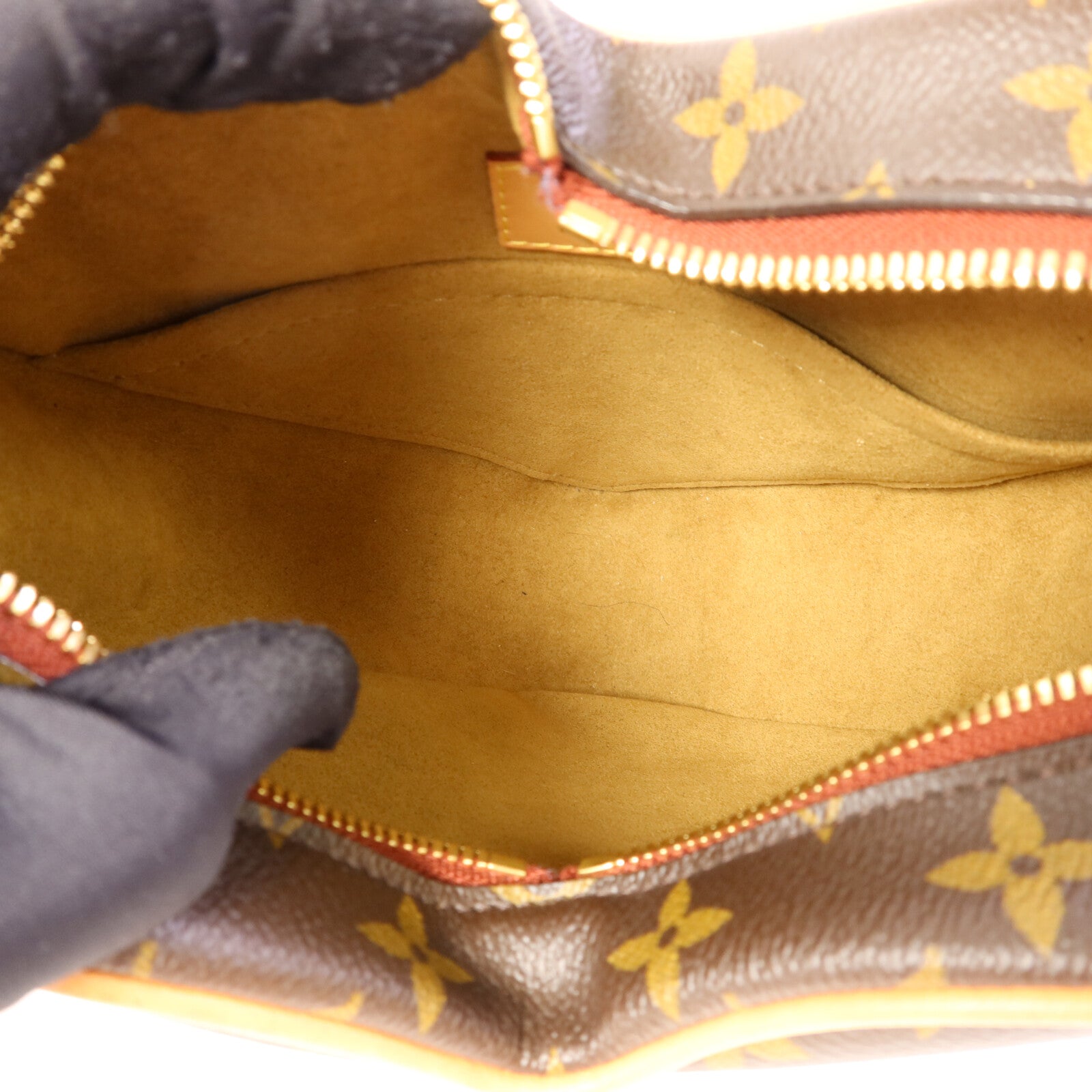 LOUIS VUITTON Monogram Game On Coeur金扣肩背袋棕色