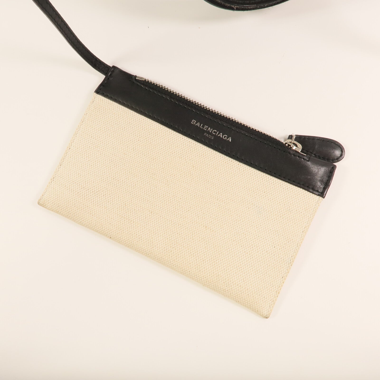 BALENCIAGA 帆布Navy Cabas Small銀扣手挽肩背兩用袋
