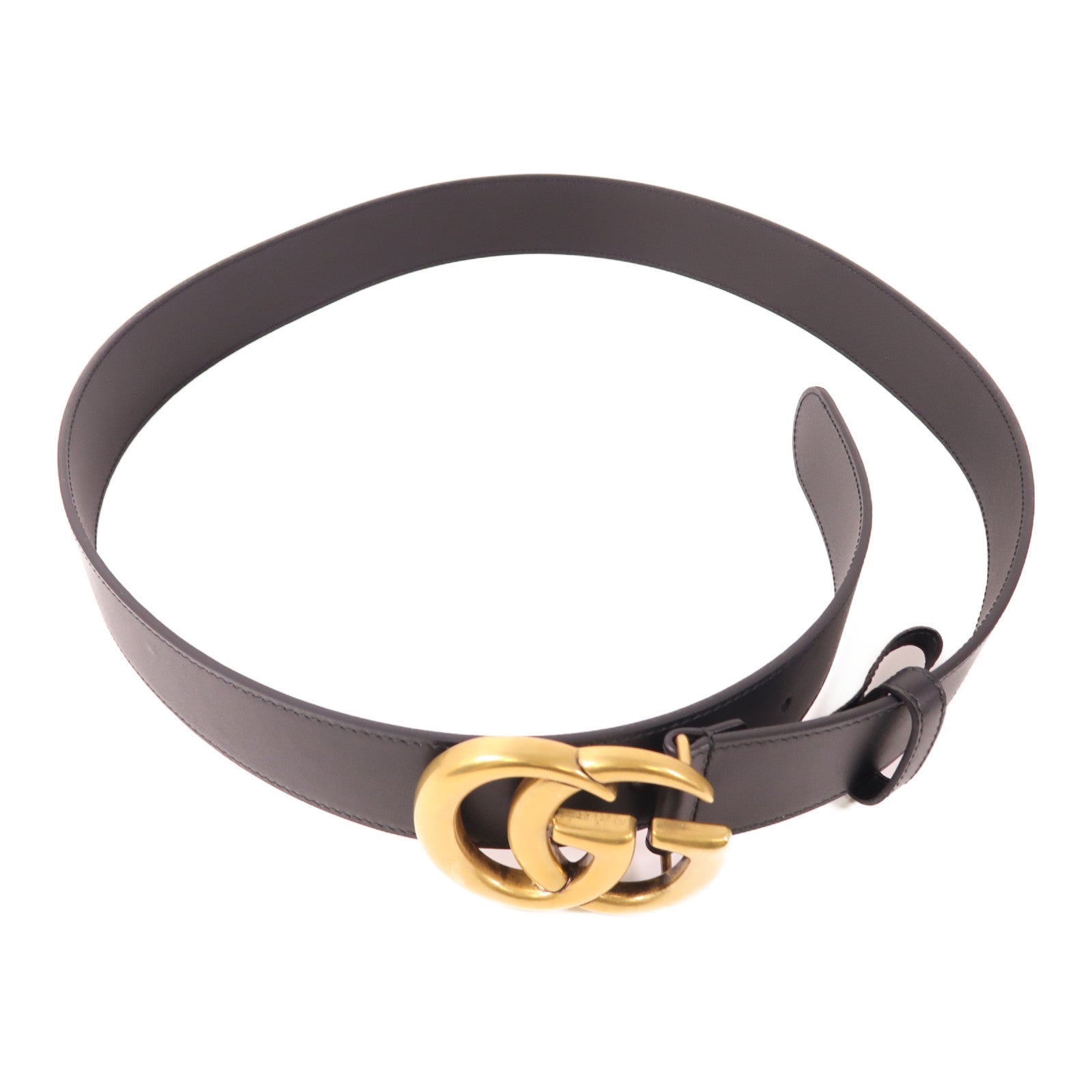 GUCCI 牛皮皮革Belt金扣皮帶