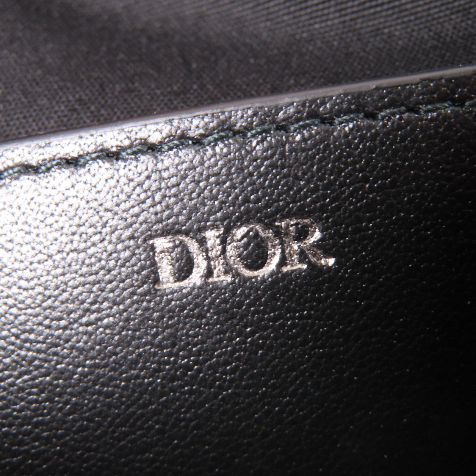 Dior 【激減優惠】帆布A5 FLAT CASE銀扣手拿包藍色