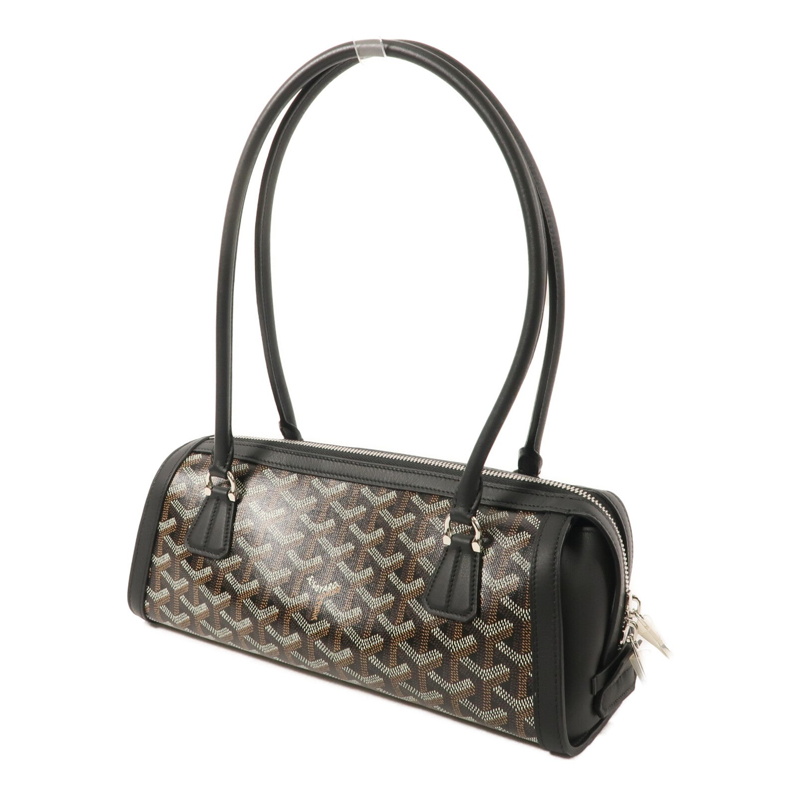 GOYARD 塗層帆布/牛皮皮革Sac Bonbonniere PM肩背袋