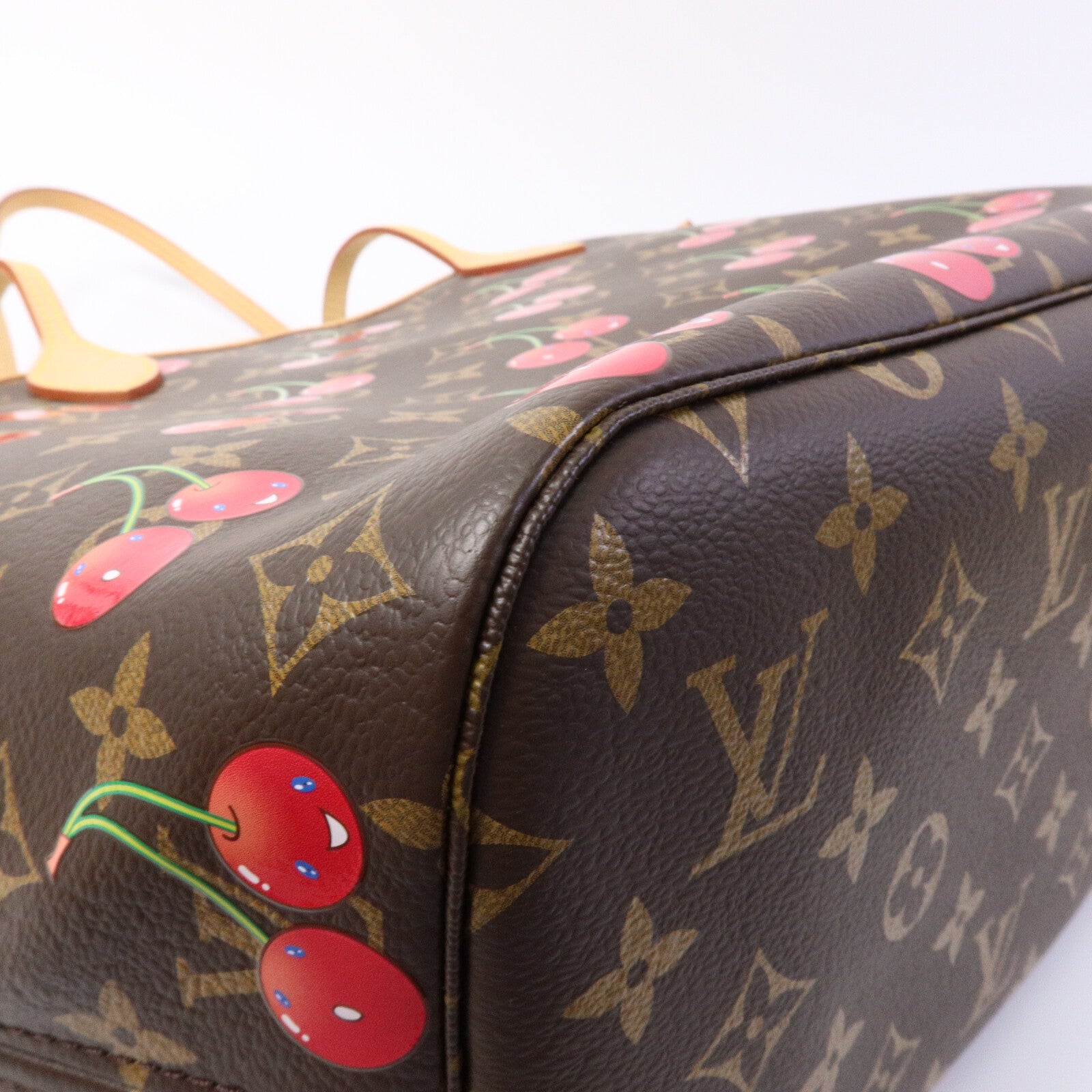 LOUIS VUITTON Monogram Cherry LV x TM Cherry Neverfull MM手挽袋