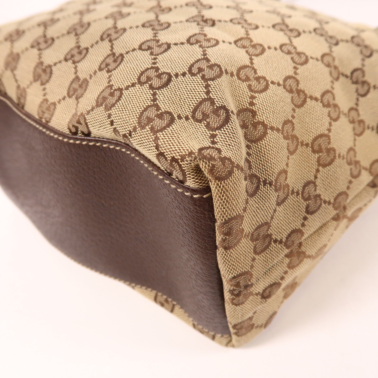 GUCCI 帆布Shoulder Tote金扣肩背袋/手挽袋