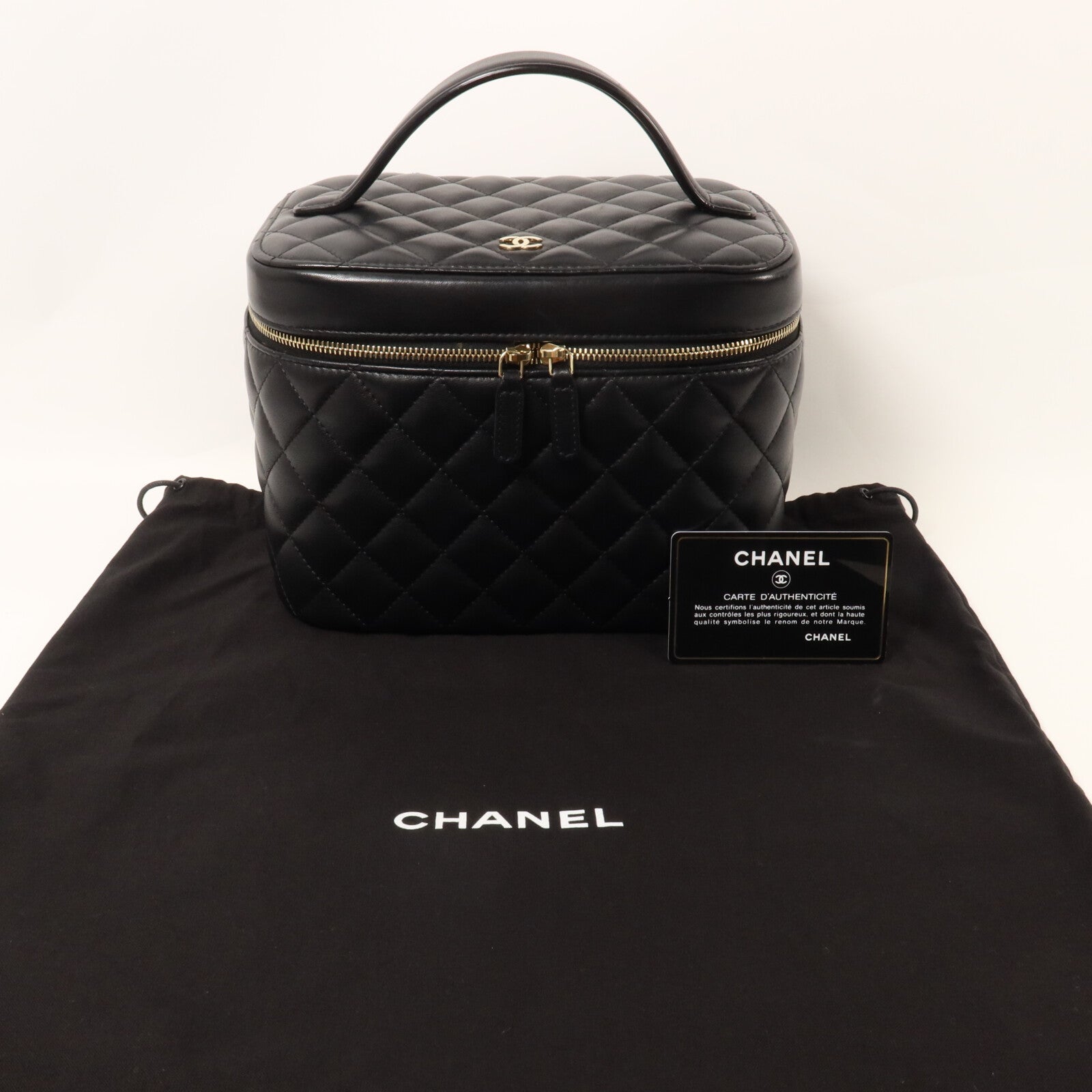 CHANEL 牛皮皮革Vanity Case化妝袋