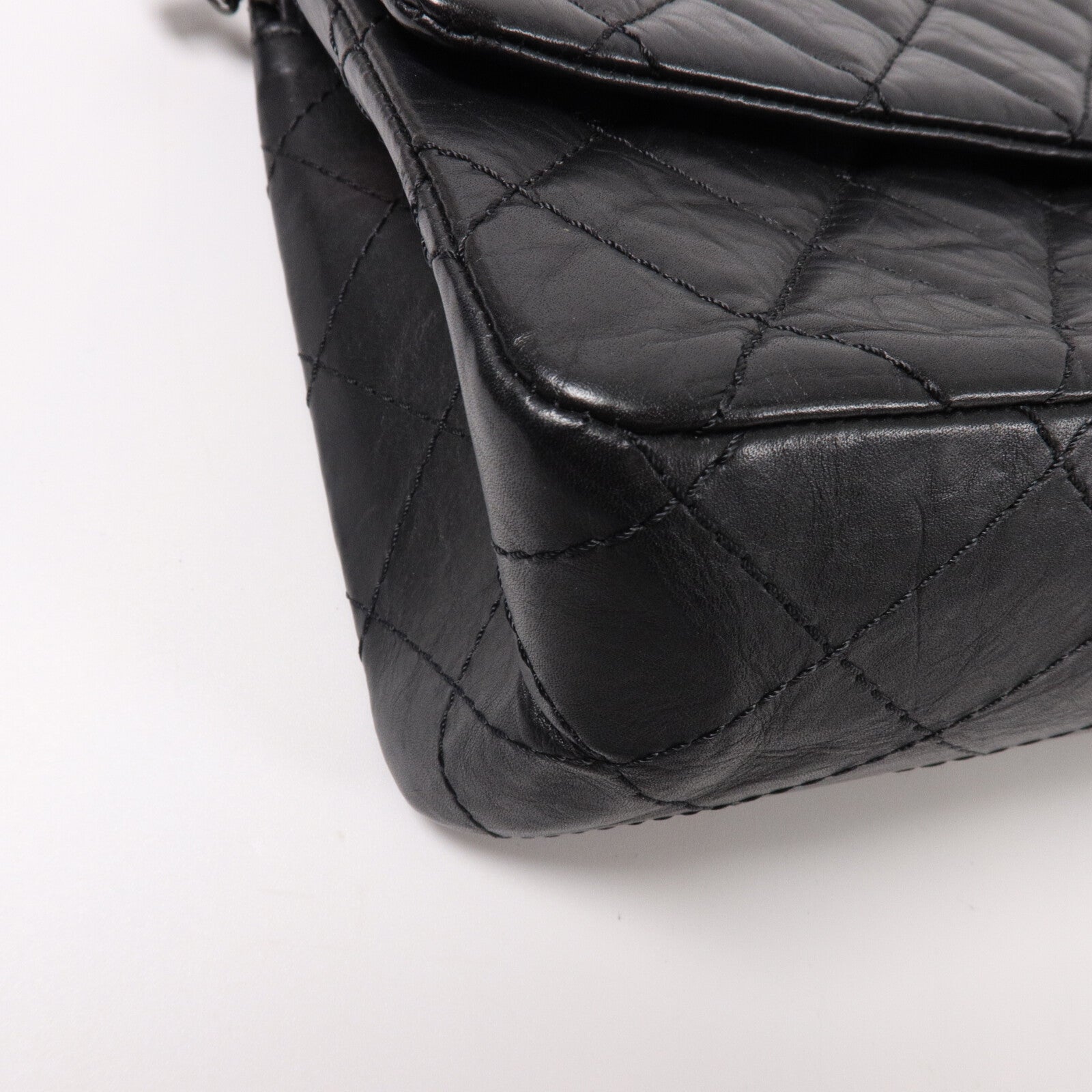 CHANEL 牛皮皮革2.55 Medium鏈帶肩背袋