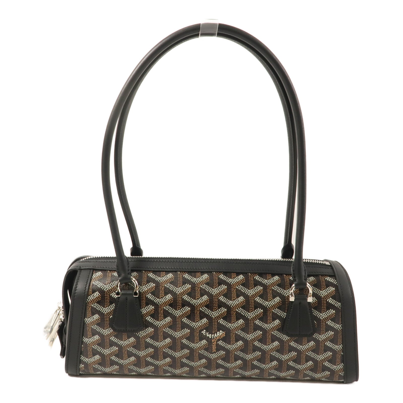 GOYARD 塗層帆布/牛皮皮革Sac Bonbonniere PM肩背袋