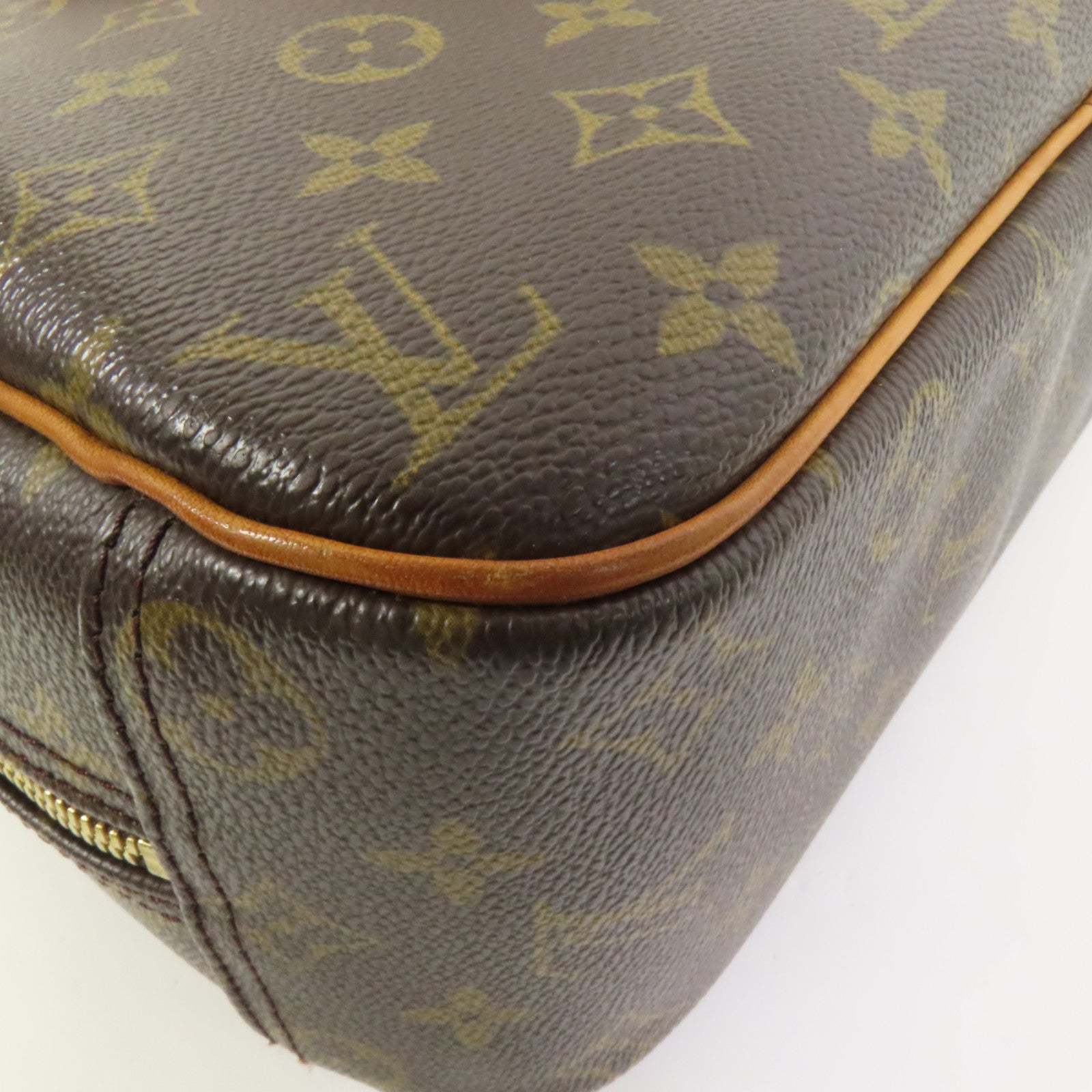 LOUIS VUITTON 【激減優惠】Monogram Deauville金扣手挽袋
