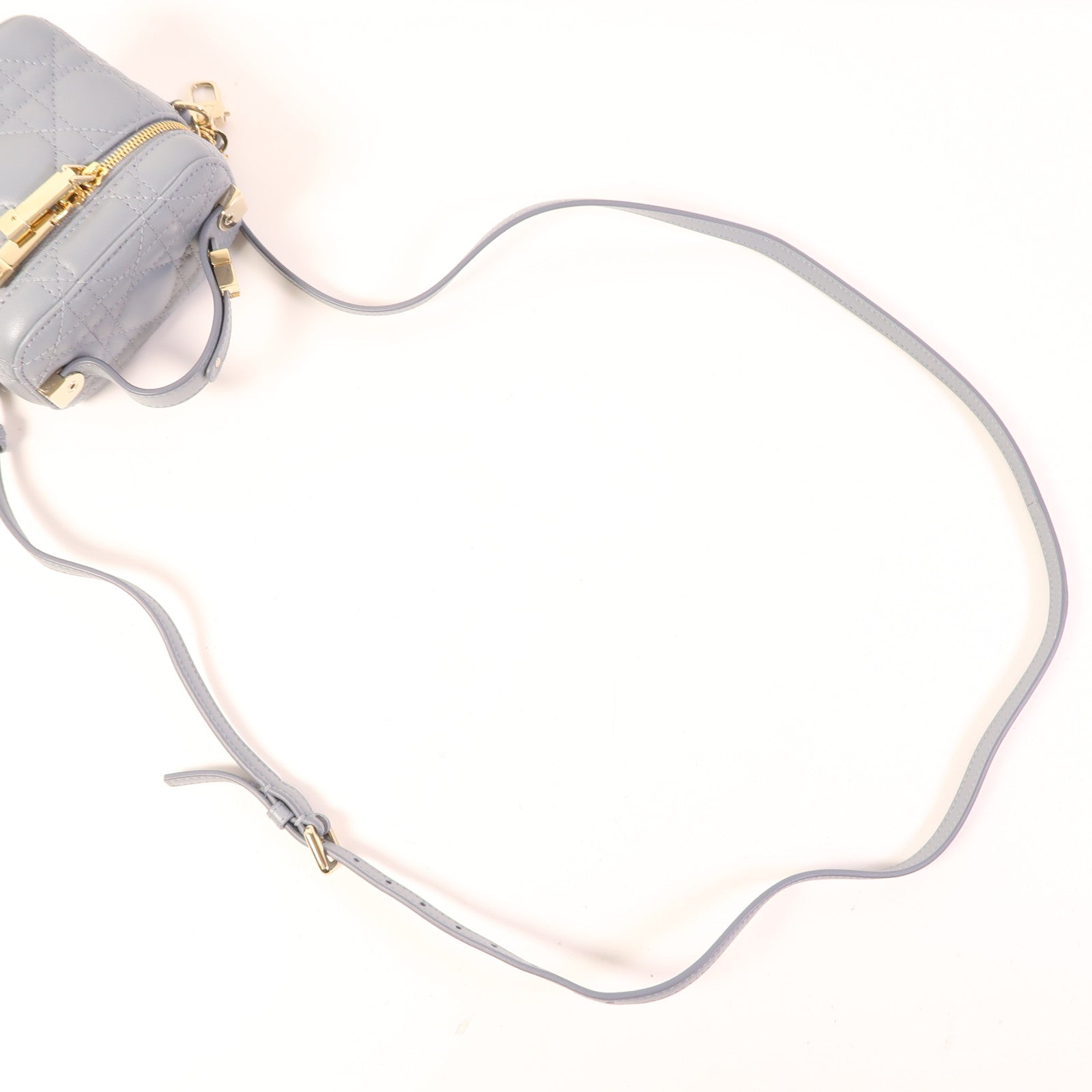 Dior 羊皮皮革Cannage Vanity金扣手挽肩背兩用袋