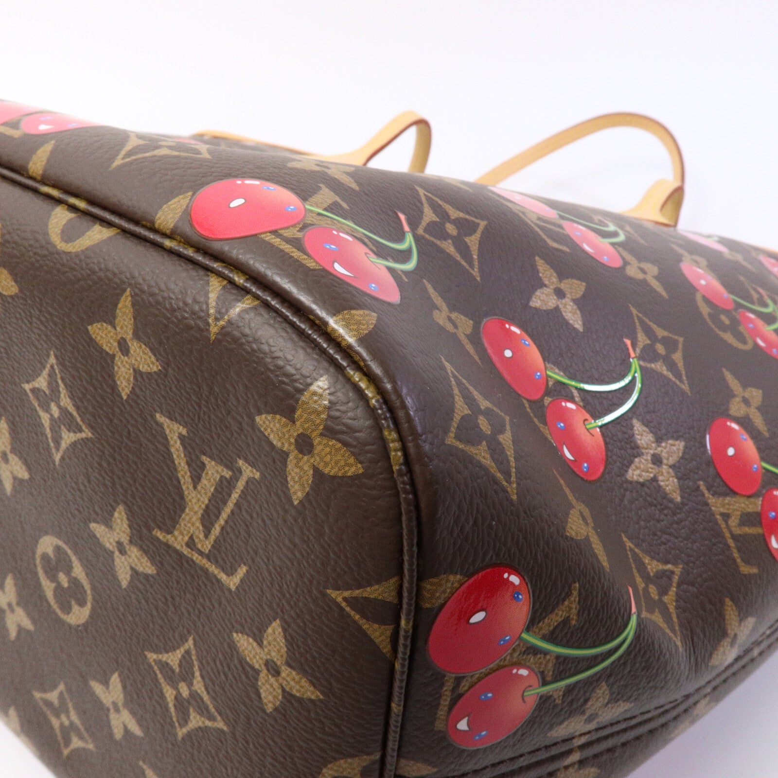 LOUIS VUITTON Monogram Cherry LV x TM Cherry Neverfull MM手挽袋