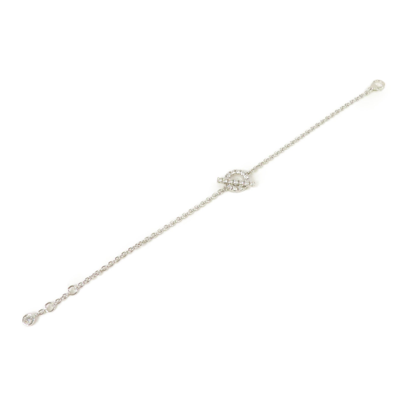 HERMES 18K白金Finesse Diamond Bracelet0.55ct鑽石手鏈