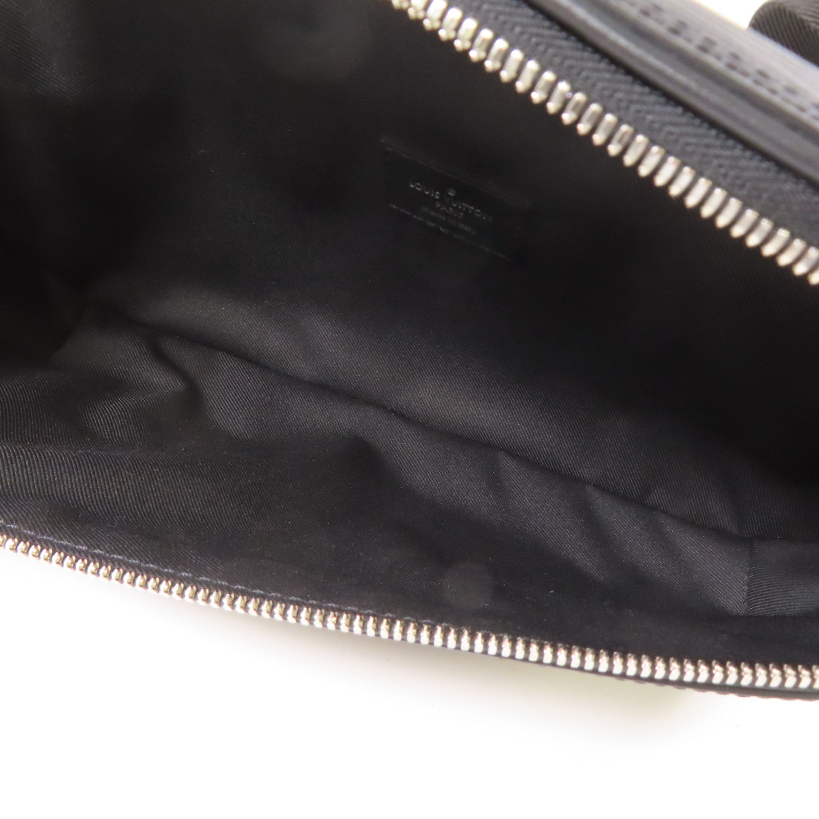 LOUIS VUITTON Epi/Damier Graphite Bum Bag銀扣腰包黑色