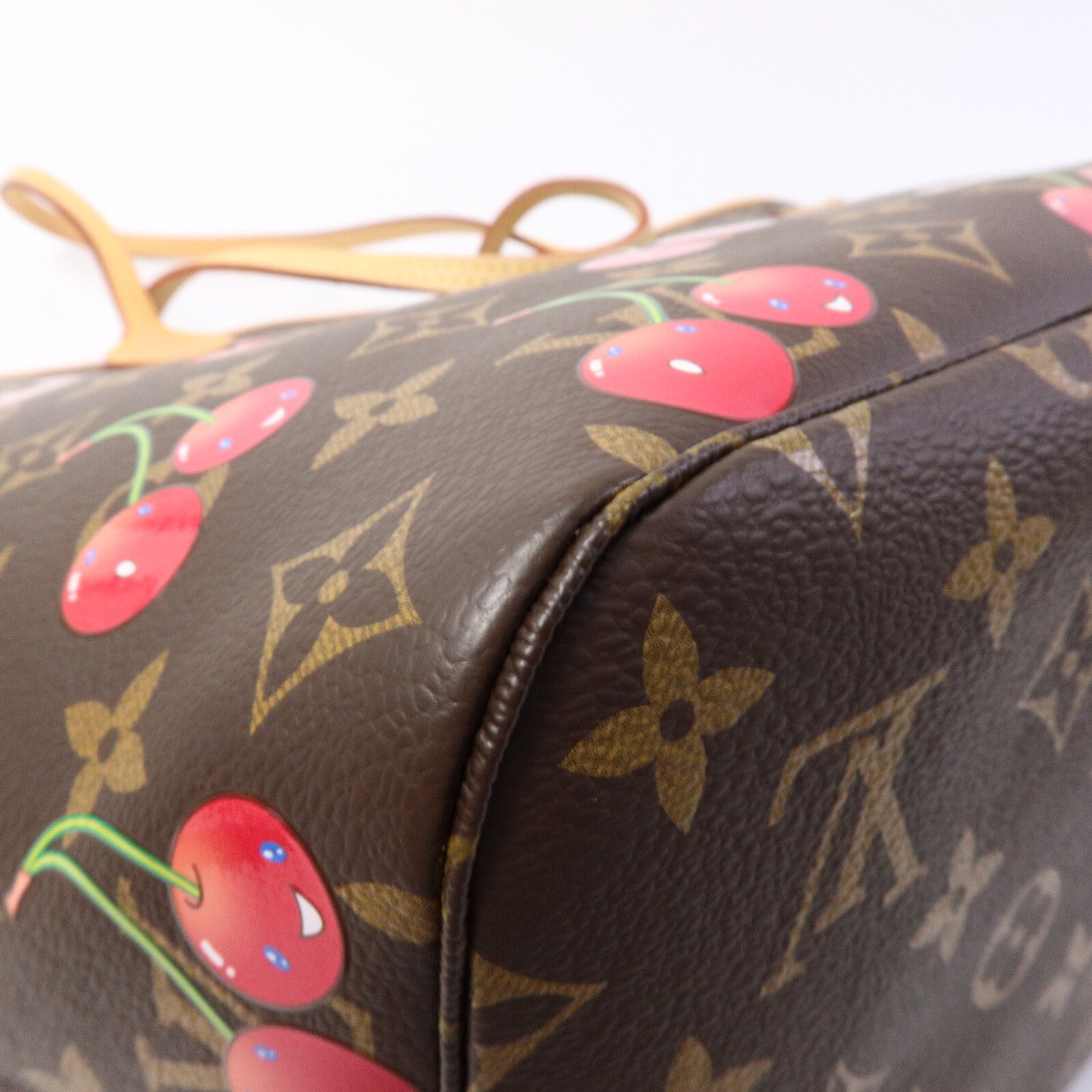 LOUIS VUITTON Monogram Cherry LV x TM Cherry Neverfull MM手挽袋