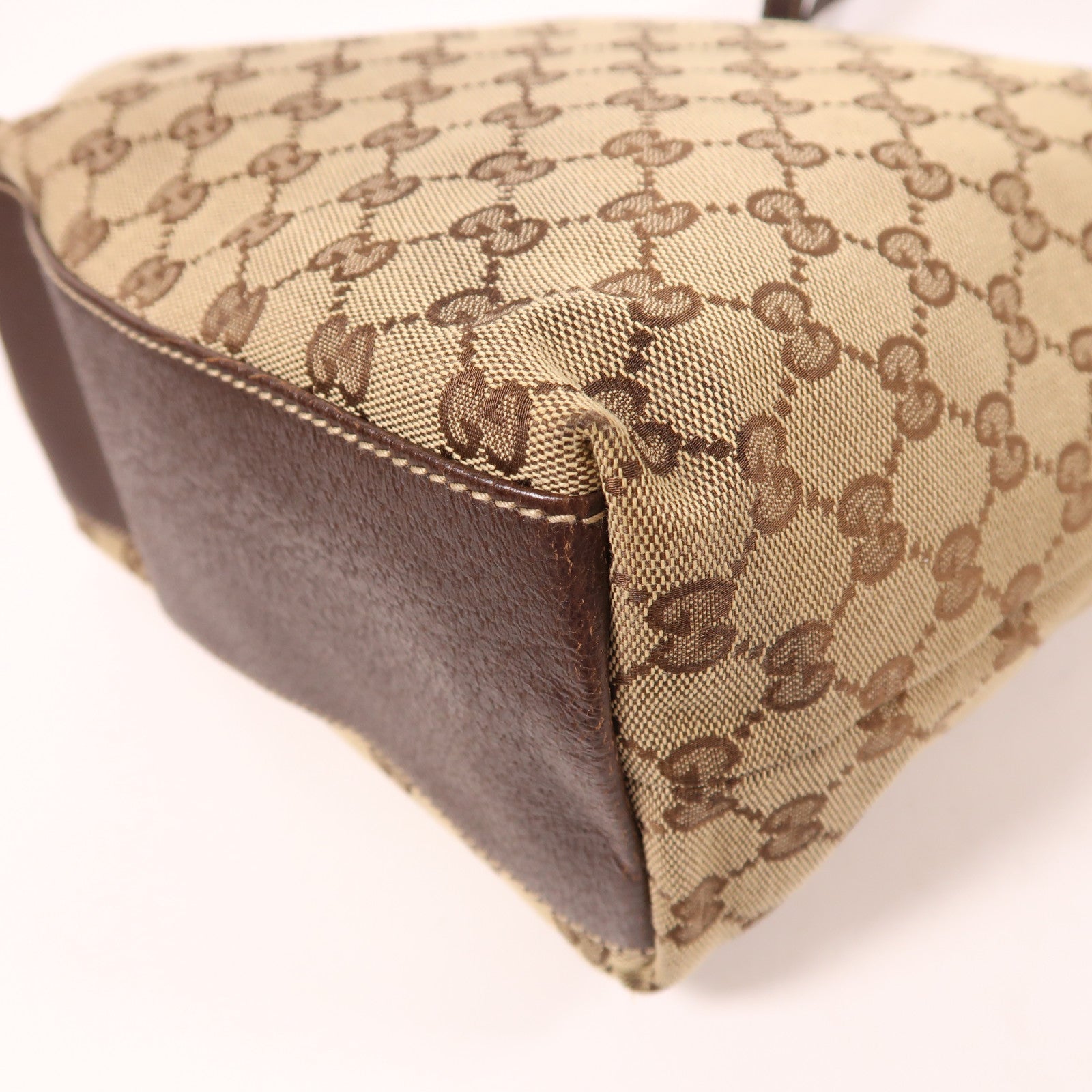 GUCCI 帆布Shoulder Tote金扣肩背袋/手挽袋