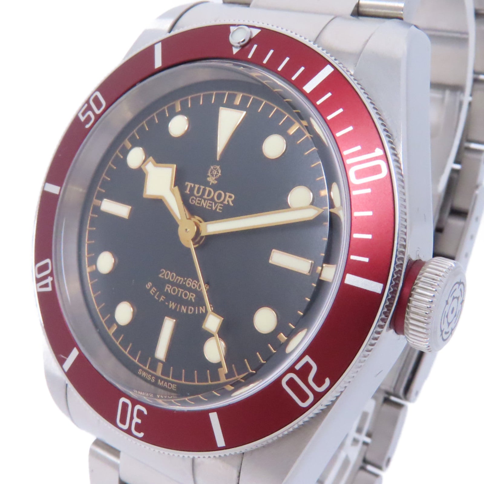 TUDOR Black Bay不鏽鋼手錶自動機芯黑色