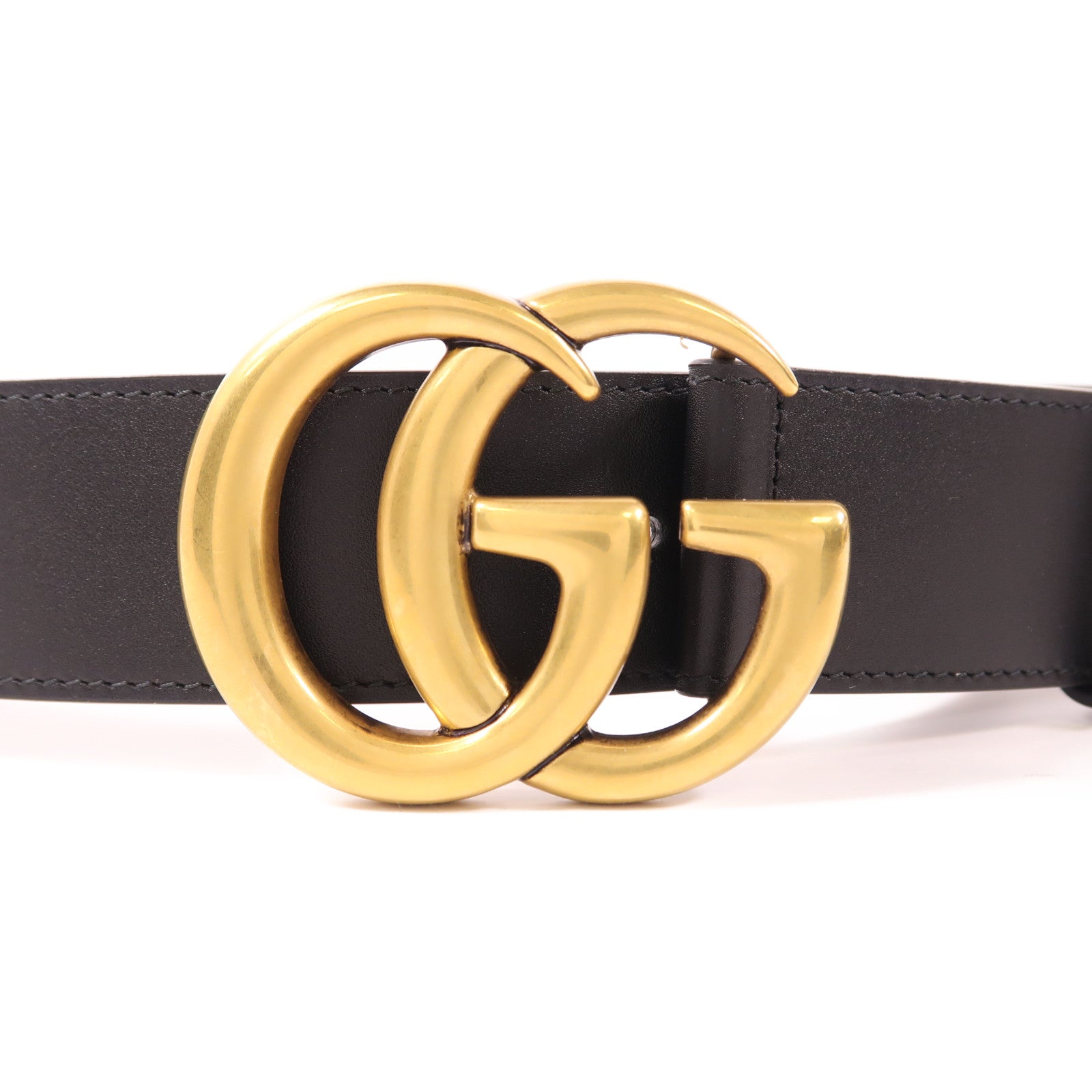 GUCCI 牛皮皮革Belt金扣皮帶