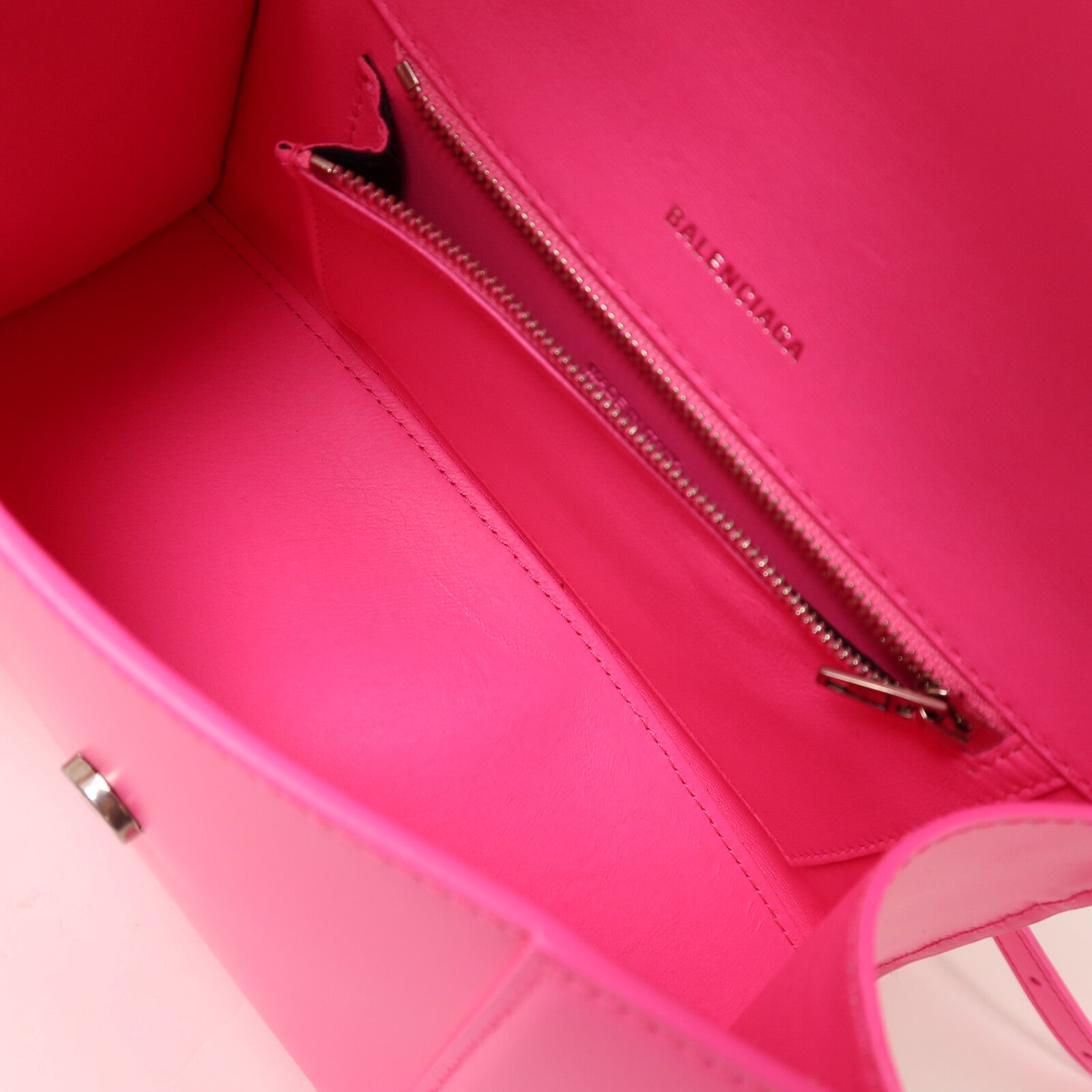 BALENCIAGA 【激減優惠】牛皮皮革Hourglass HandBag Small手挽肩背兩用袋