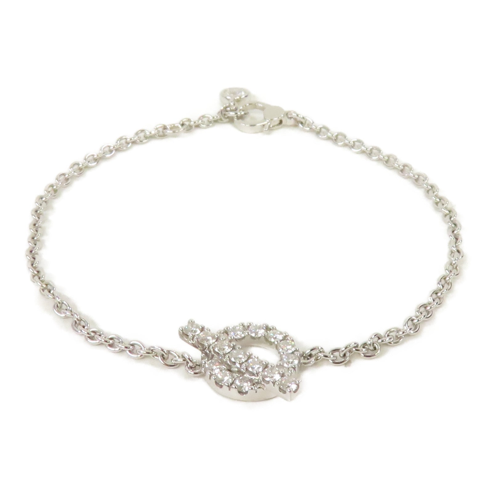 HERMES 18K白金Finesse Diamond Bracelet0.55ct鑽石手鏈