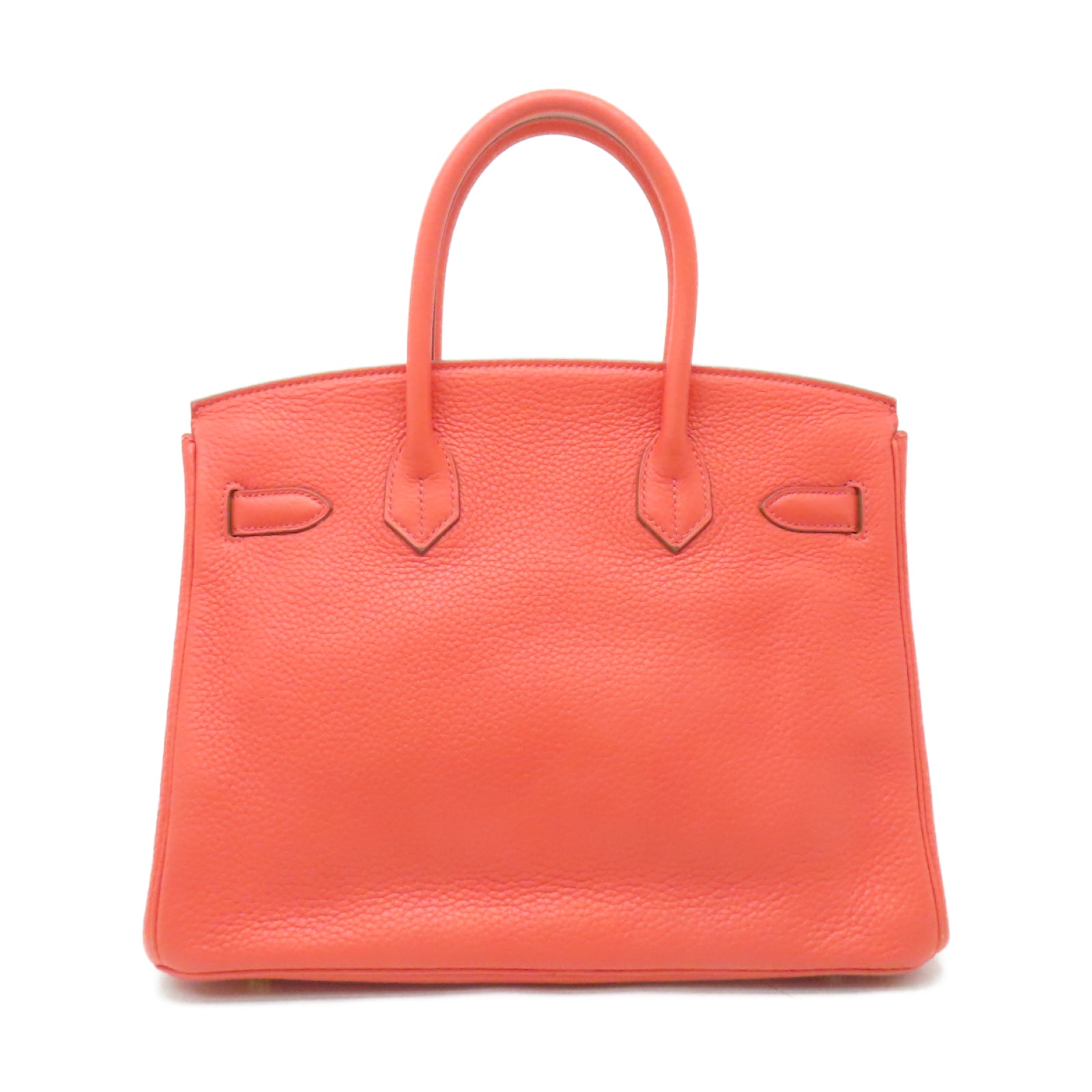 HERMES 【激減優惠】Clemence皮革Birkin 30金扣手挽袋Rose Jaipur糖果紅色