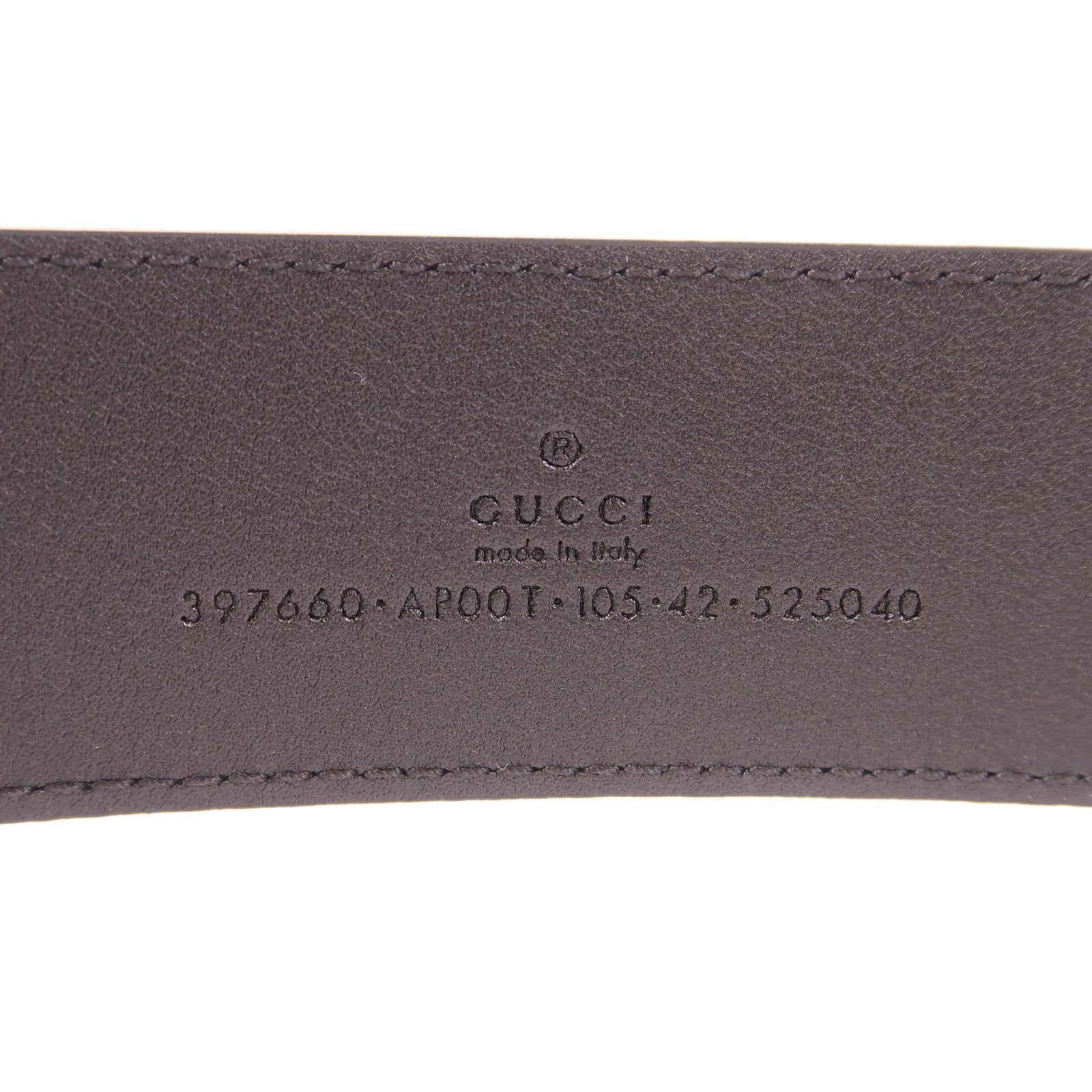 GUCCI 牛皮皮革Belt金扣皮帶