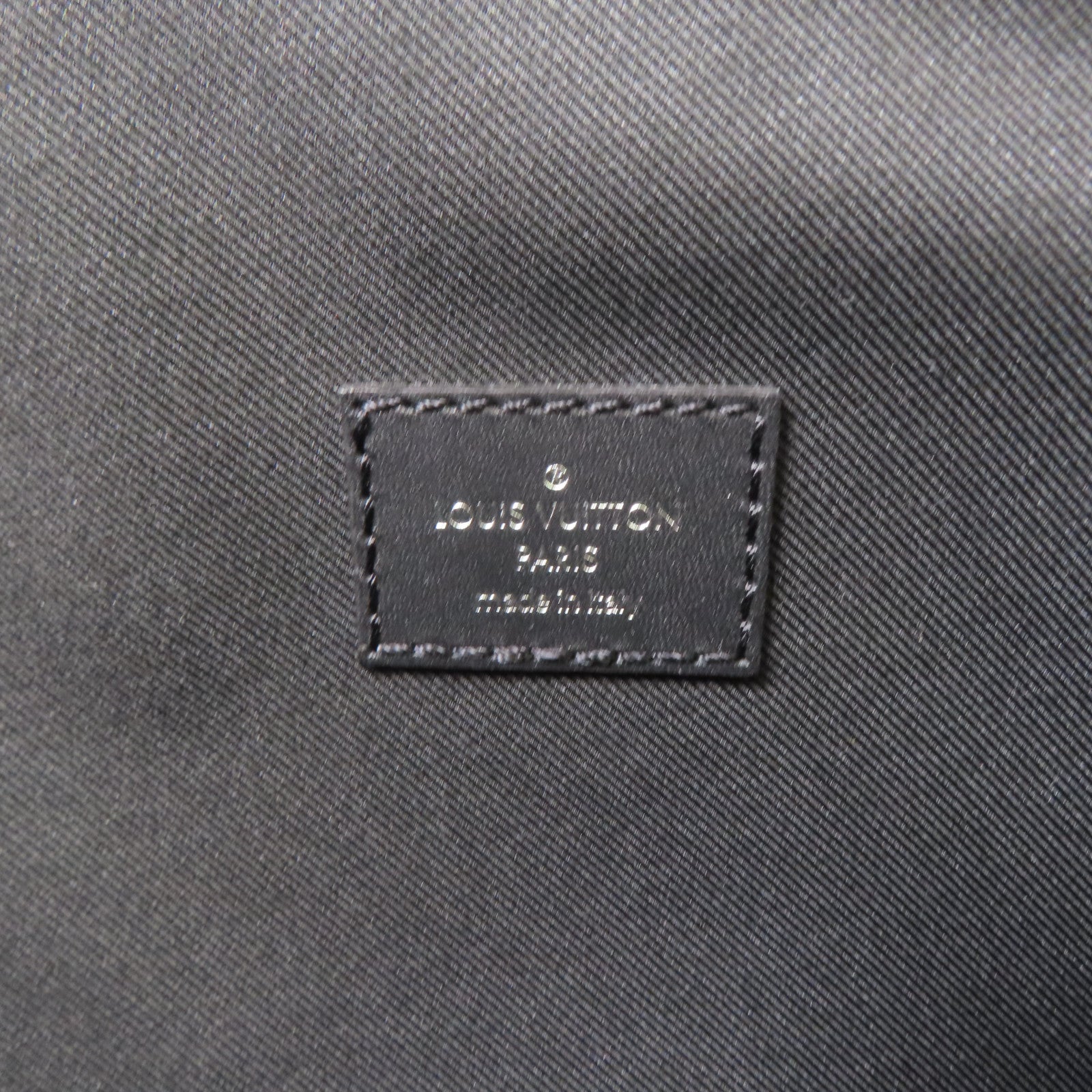 LOUIS VUITTON Epi/Damier Graphite Bum Bag銀扣腰包黑色