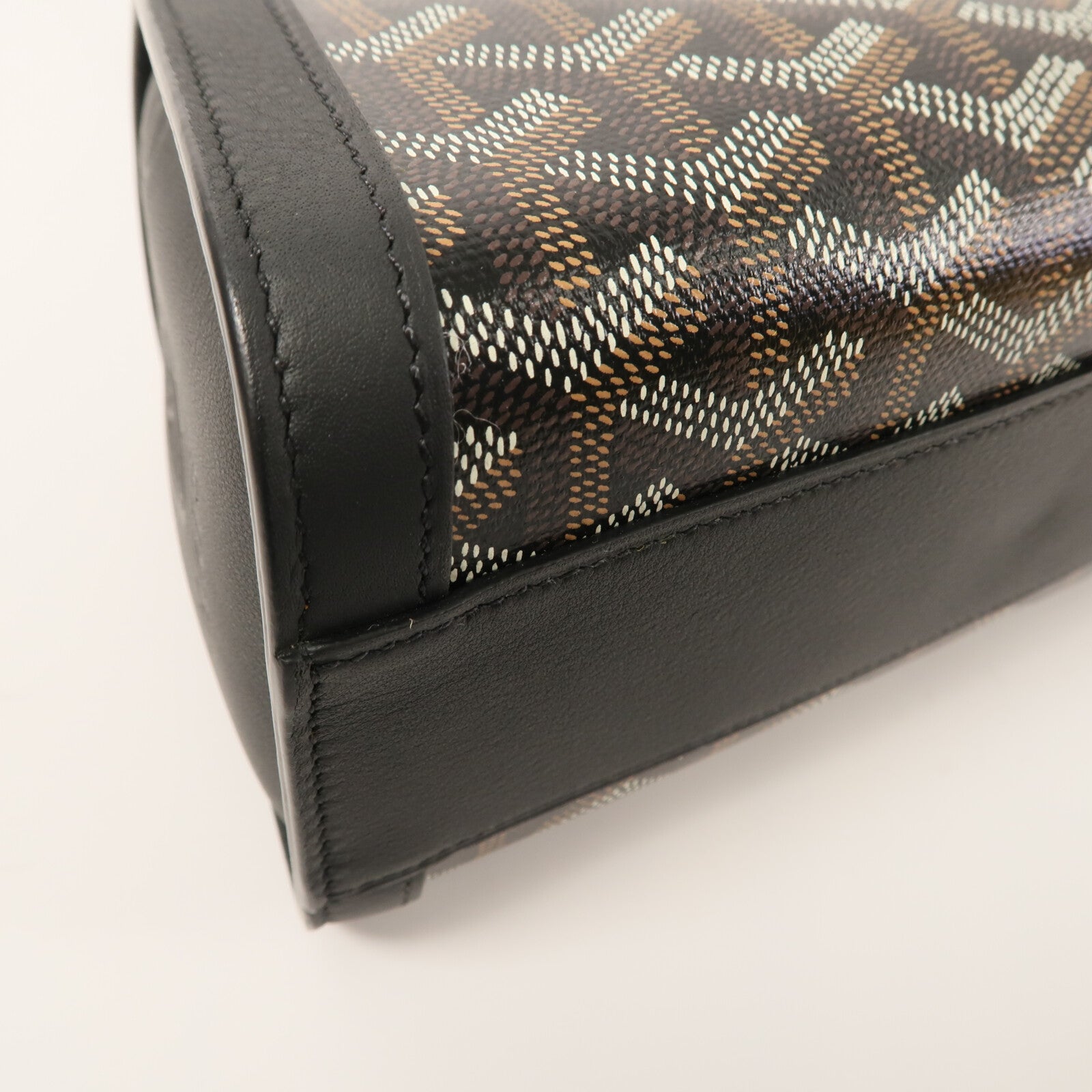 GOYARD 塗層帆布/牛皮皮革Sac Bonbonniere PM肩背袋