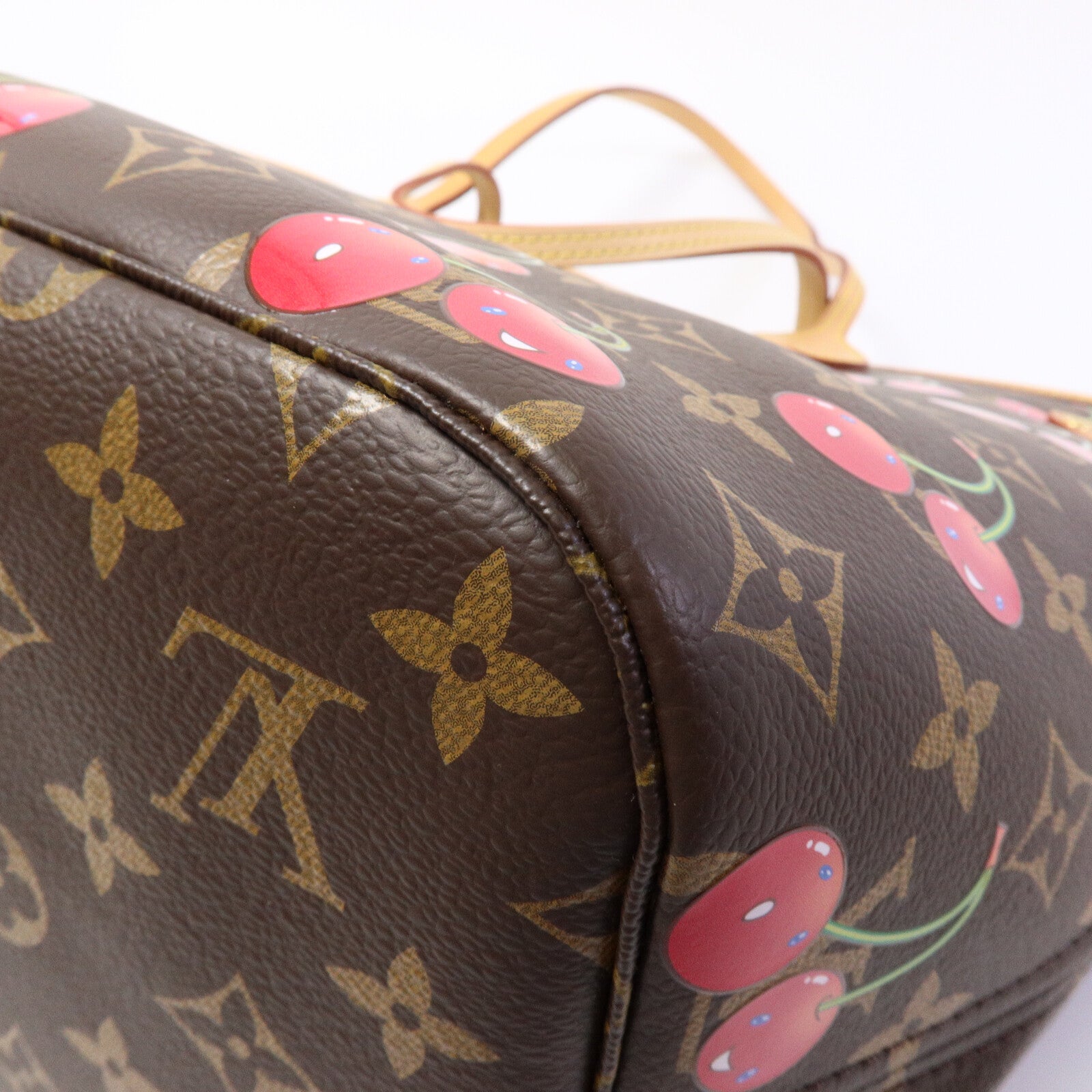 LOUIS VUITTON Monogram Cherry LV x TM Cherry Neverfull MM手挽袋