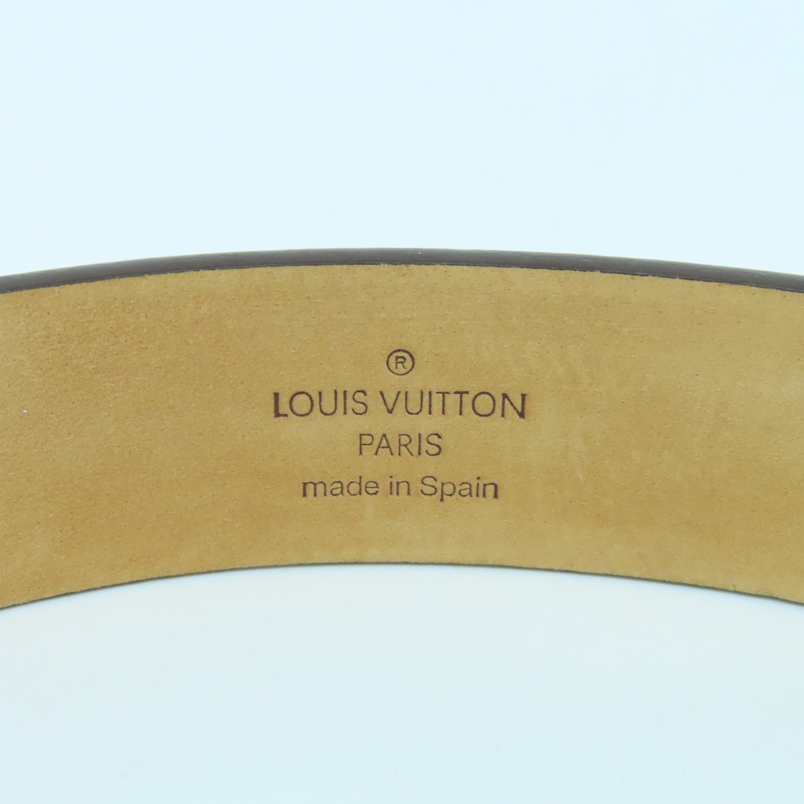 LOUIS VUITTON 【激減優惠】Damier Belt 70金扣皮帶啡色