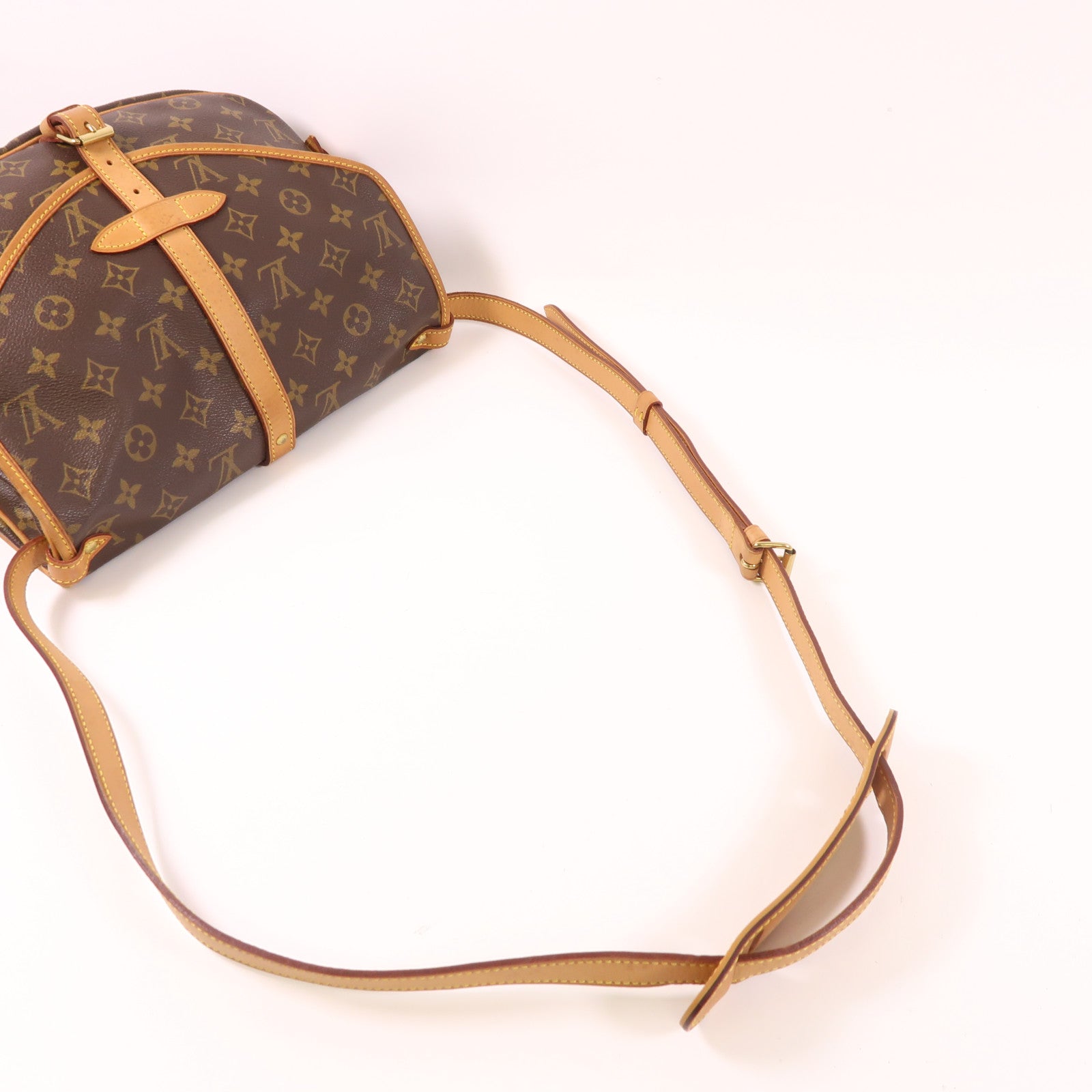 LOUIS VUITTON Monogram Saumur 30金扣肩背袋