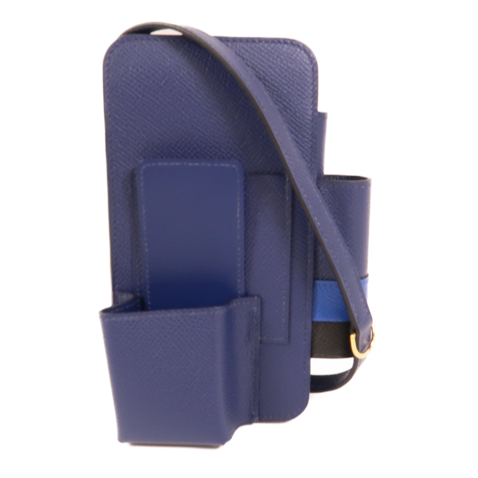 HERMES Epsom皮革Hermesway手機袋Saphire