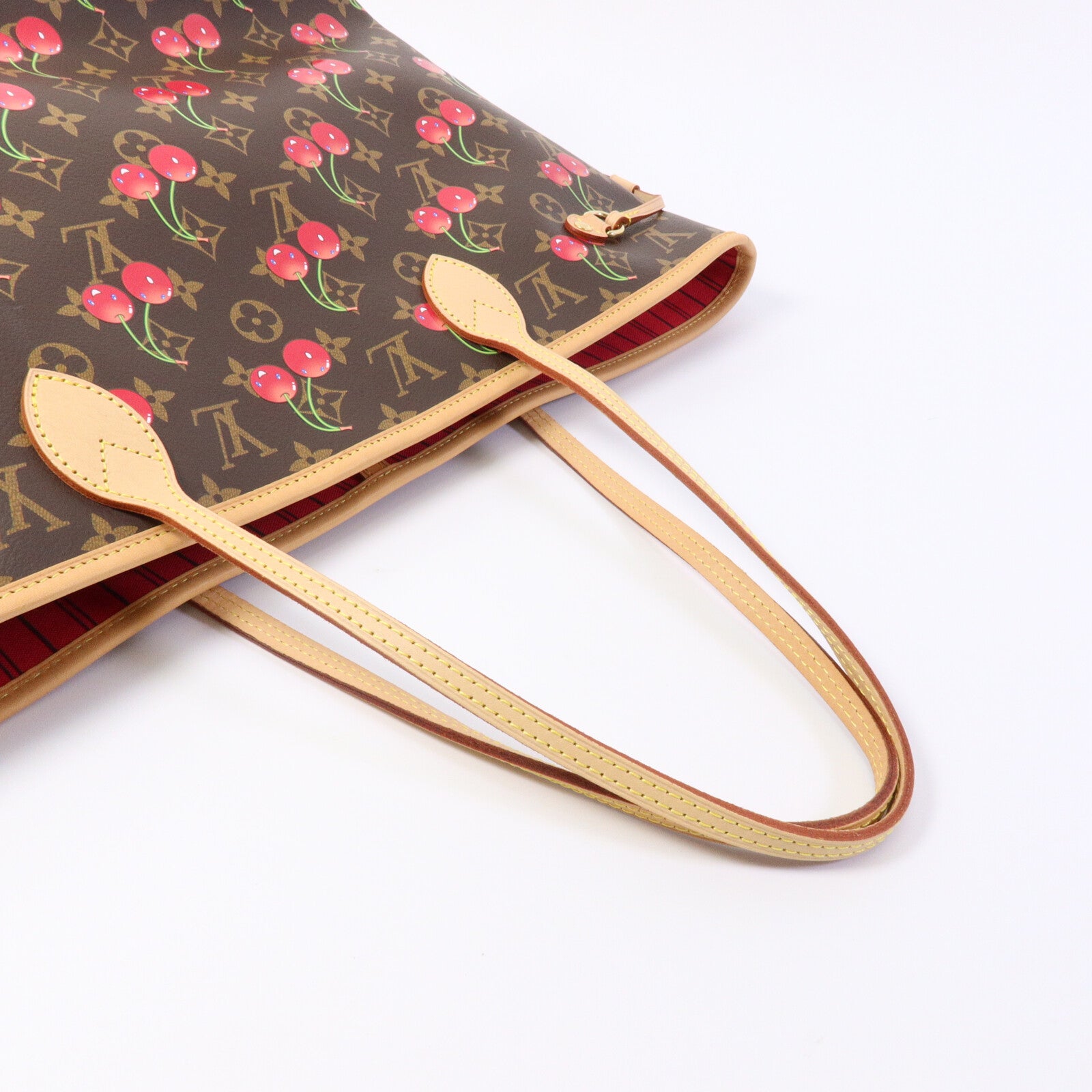 LOUIS VUITTON Monogram Cherry LV x TM Cherry Neverfull MM手挽袋
