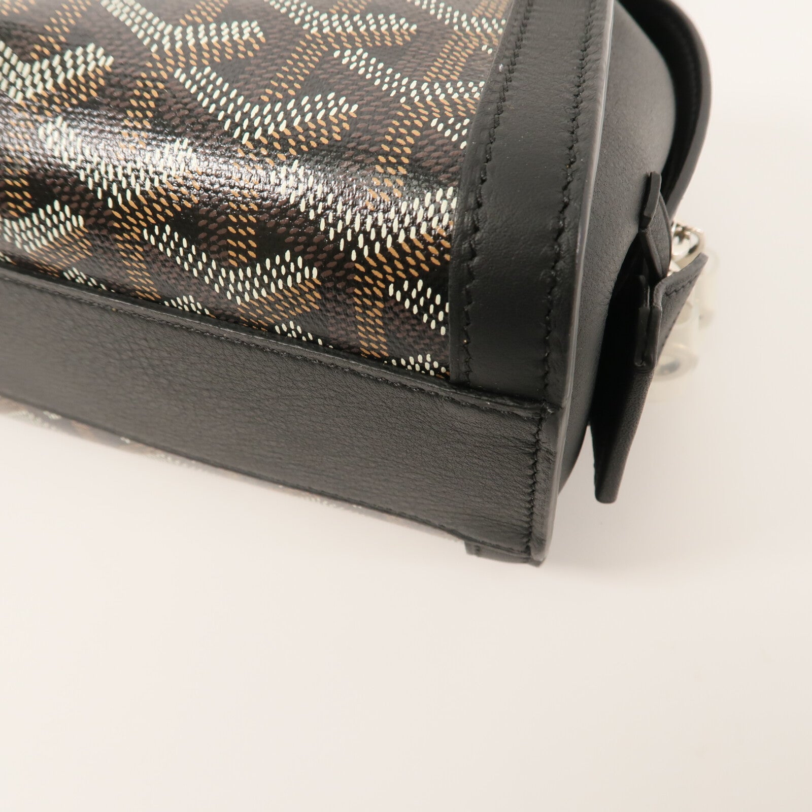 GOYARD 塗層帆布/牛皮皮革Sac Bonbonniere PM肩背袋