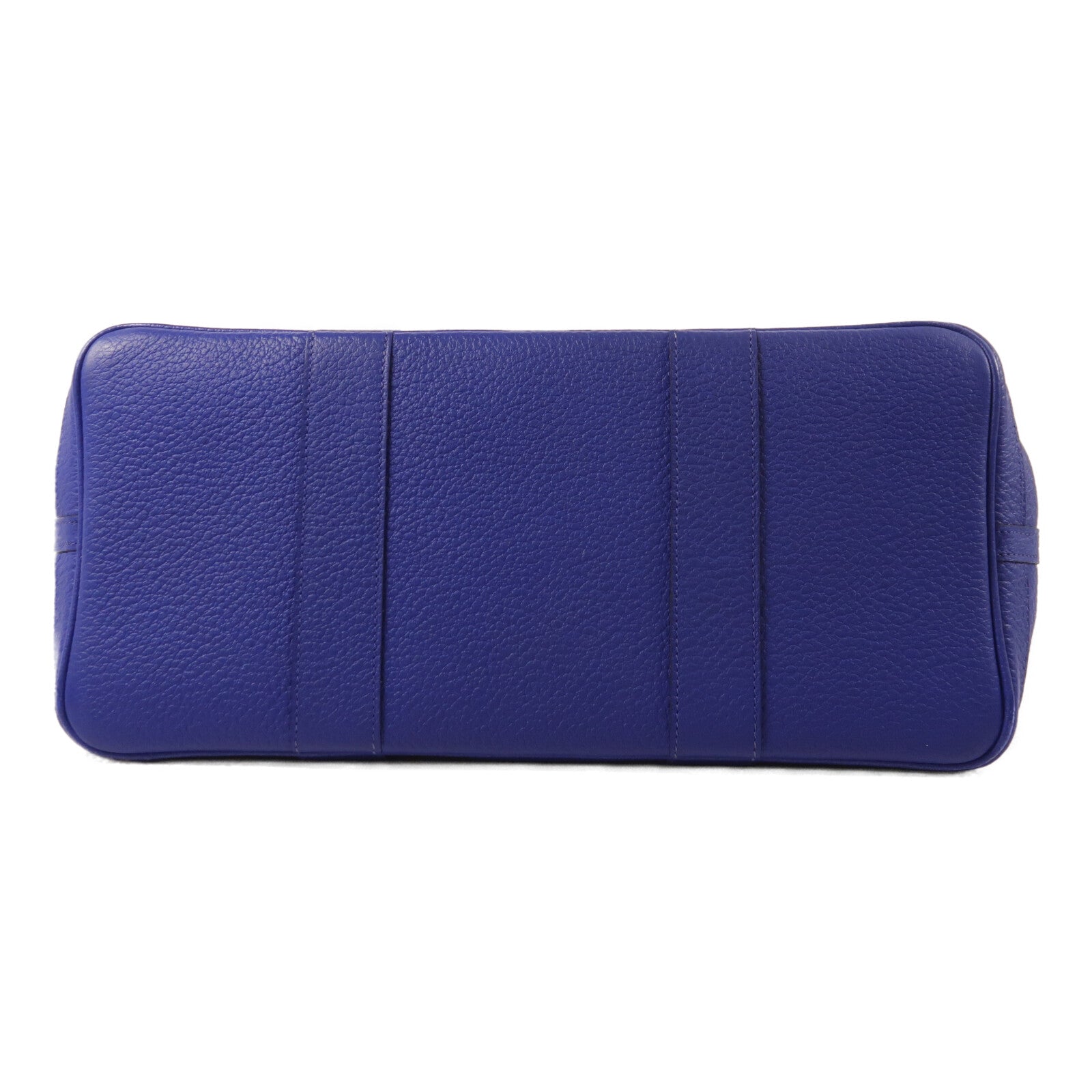 HERMES Country皮革Garden Party PM手挽袋Blue Electric