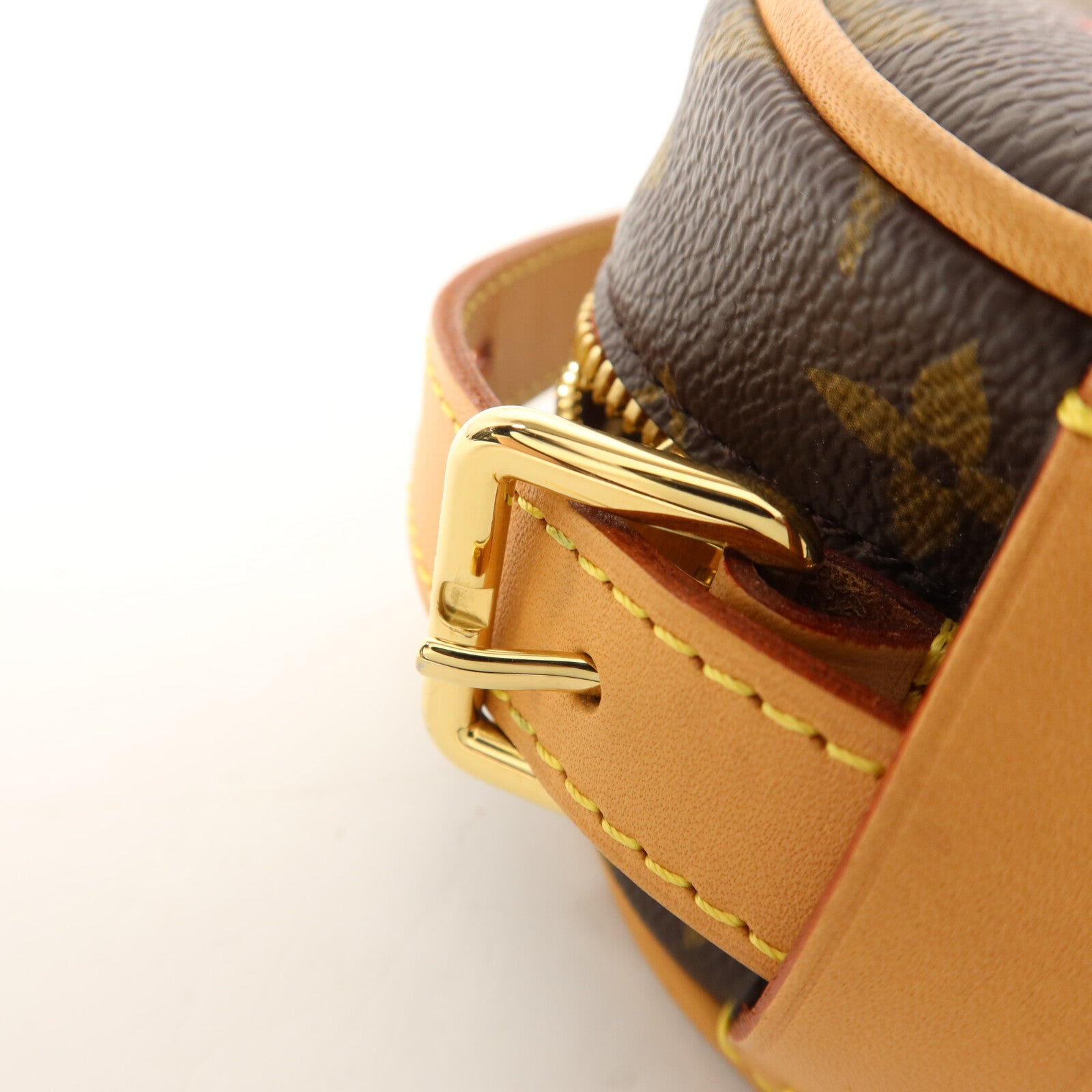 LOUIS VUITTON Monogram Game On Coeur金扣肩背袋棕色