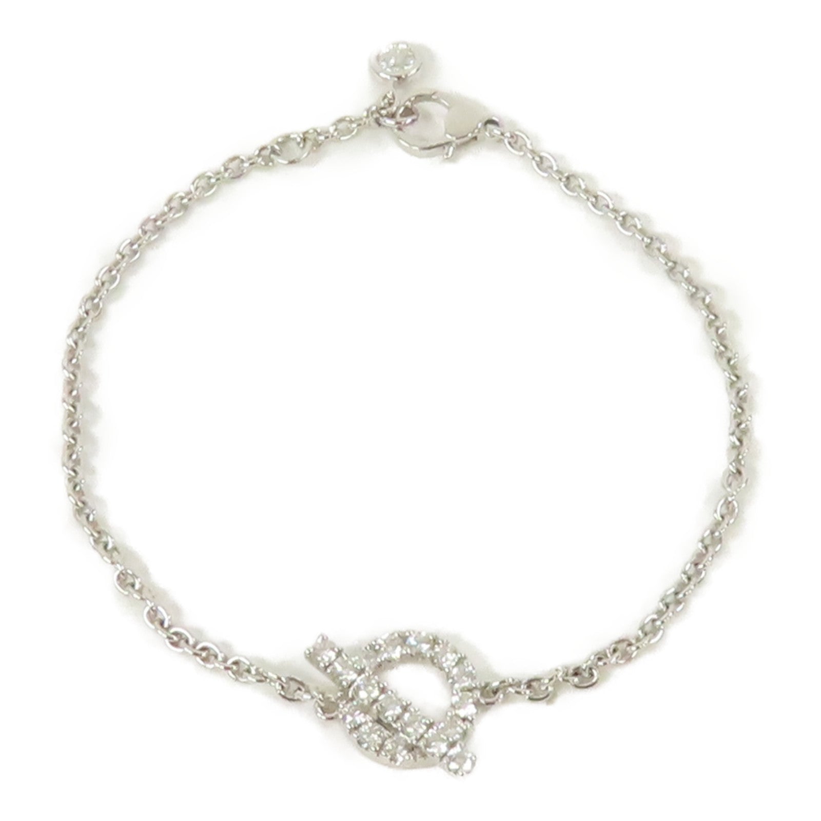 HERMES 18K白金Finesse Diamond Bracelet0.55ct鑽石手鏈