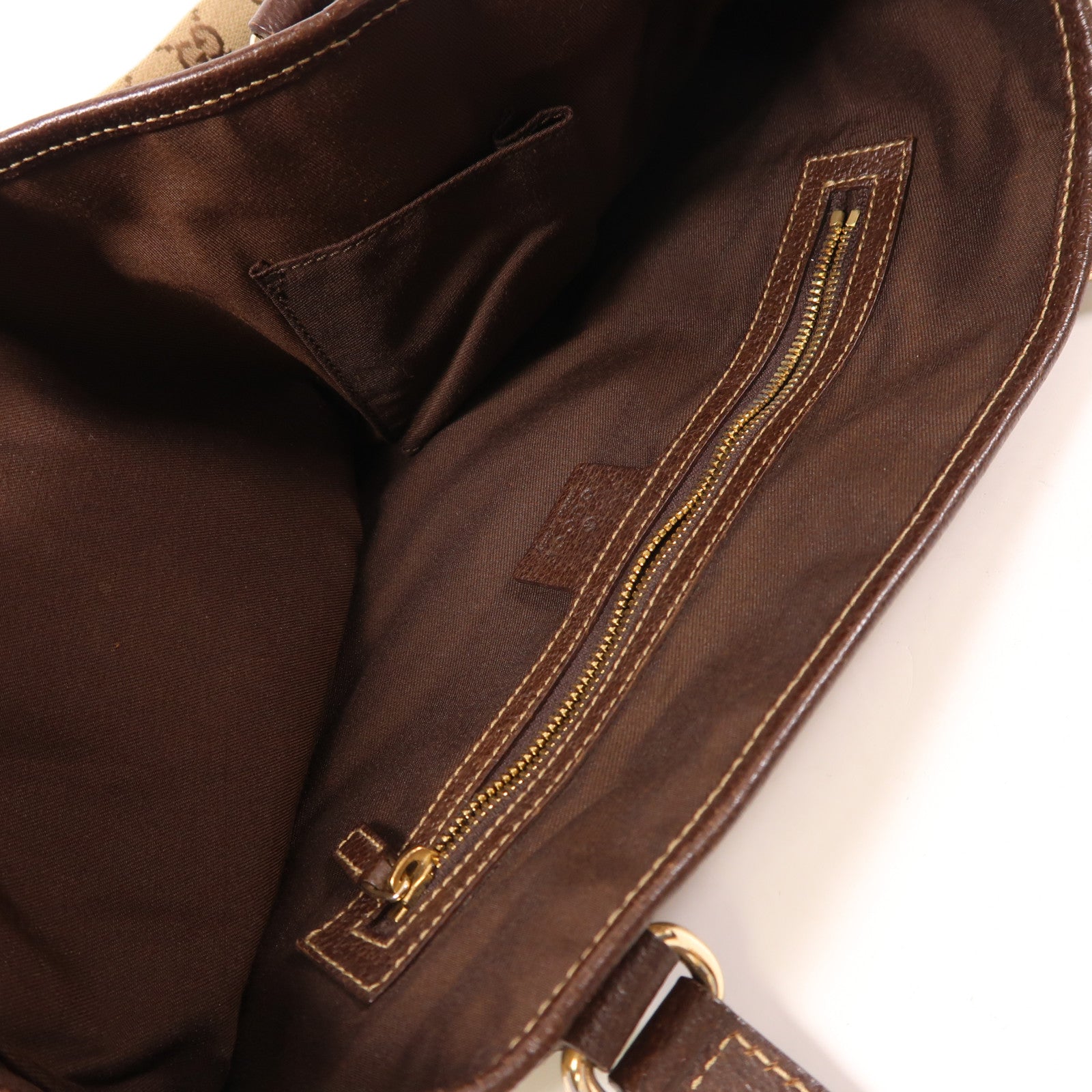 GUCCI 帆布Shoulder Tote金扣肩背袋/手挽袋