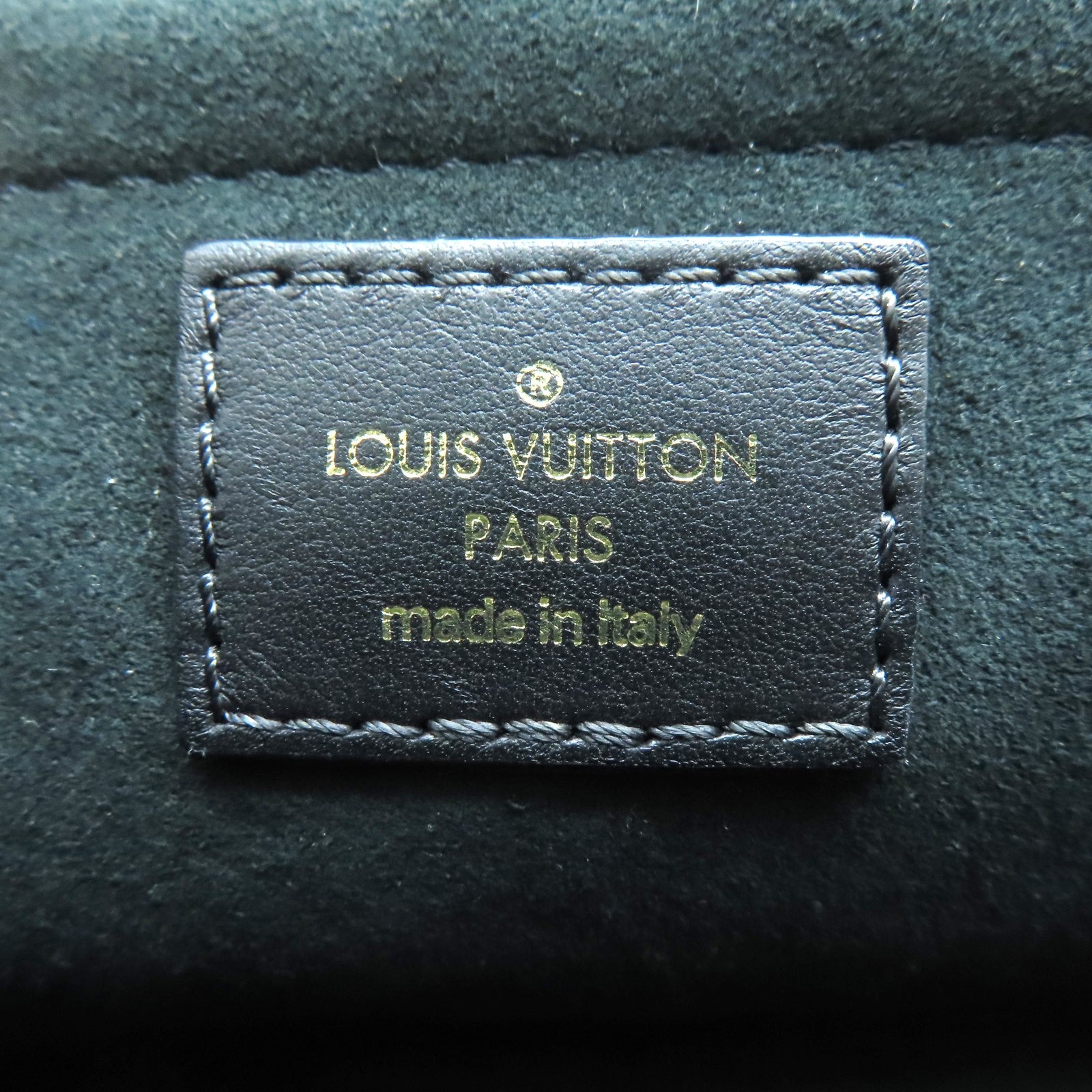 LOUIS VUITTON 牛皮皮革New Wave金扣鏈帶手挽肩背兩用袋黑色