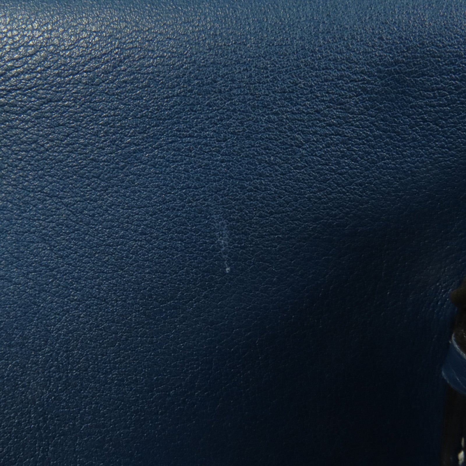 HERMES Clemence皮革Halzan 31金扣手挽肩背兩用袋Bleu Brighton