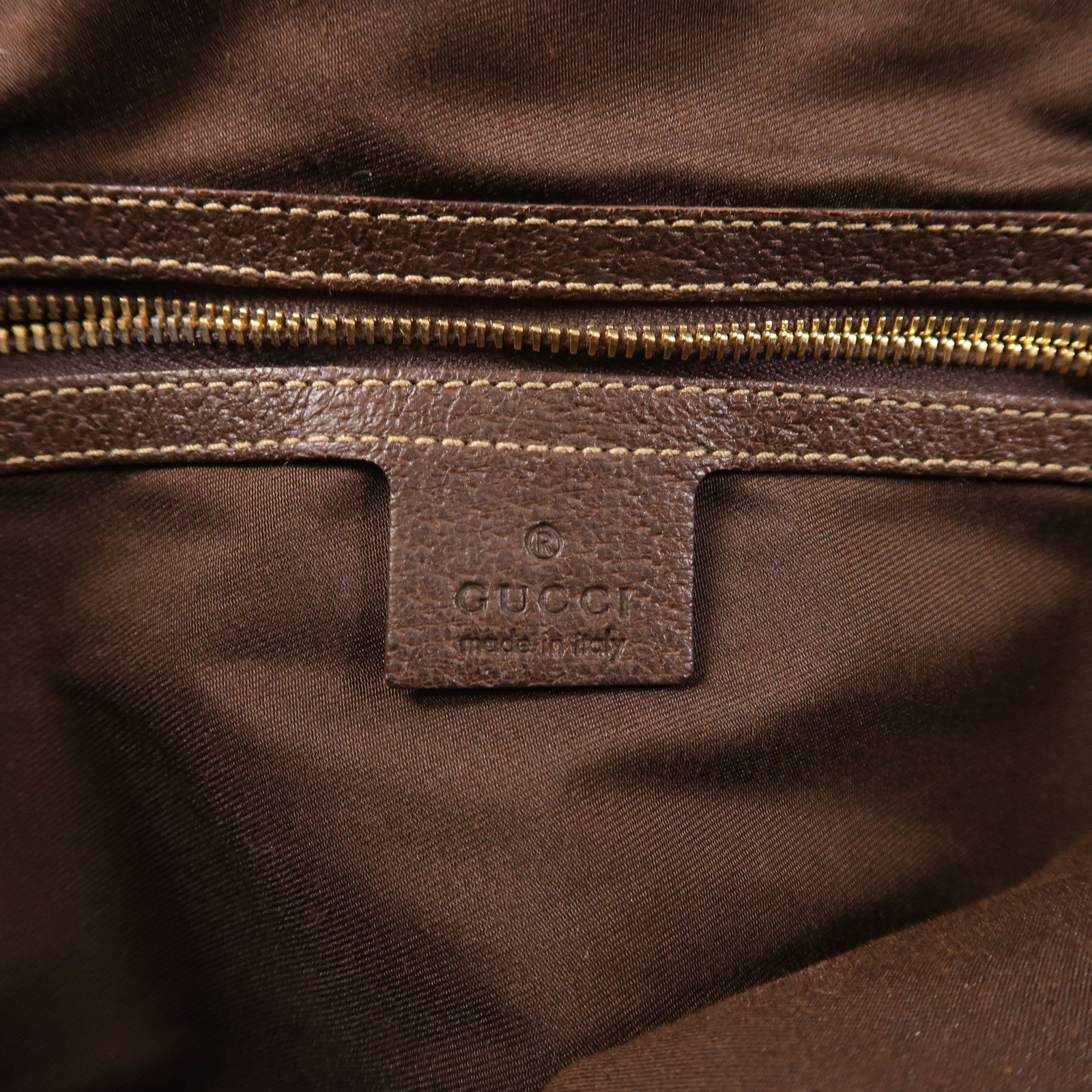 GUCCI 帆布Shoulder Tote金扣肩背袋/手挽袋