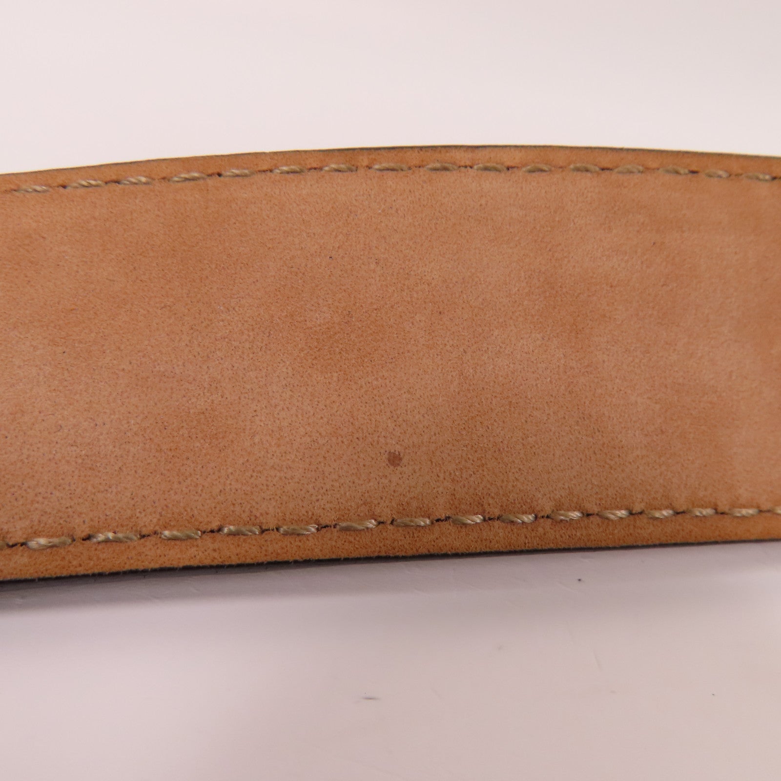 GUCCI 牛皮皮革Belt銀扣皮帶