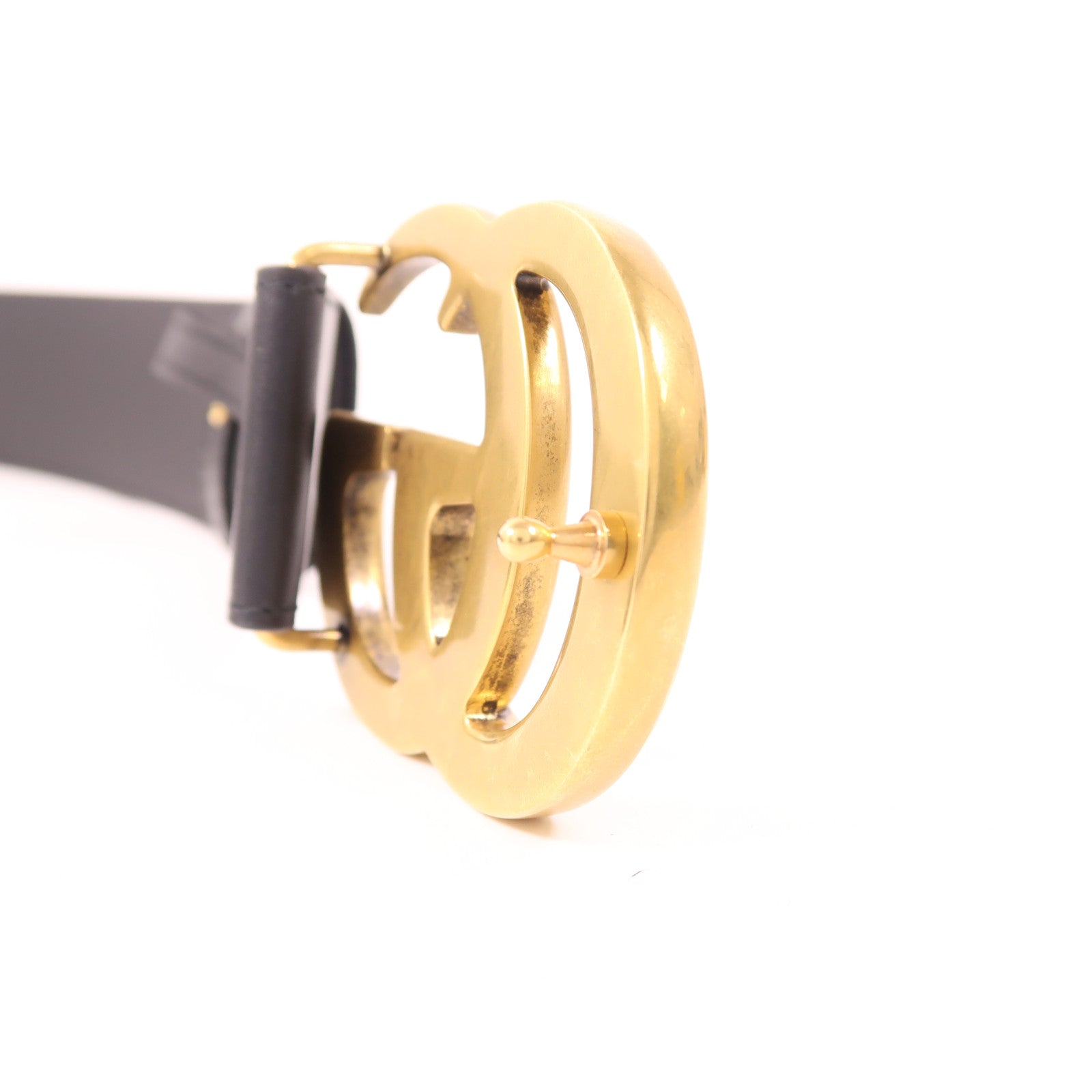 GUCCI 牛皮皮革Belt金扣皮帶