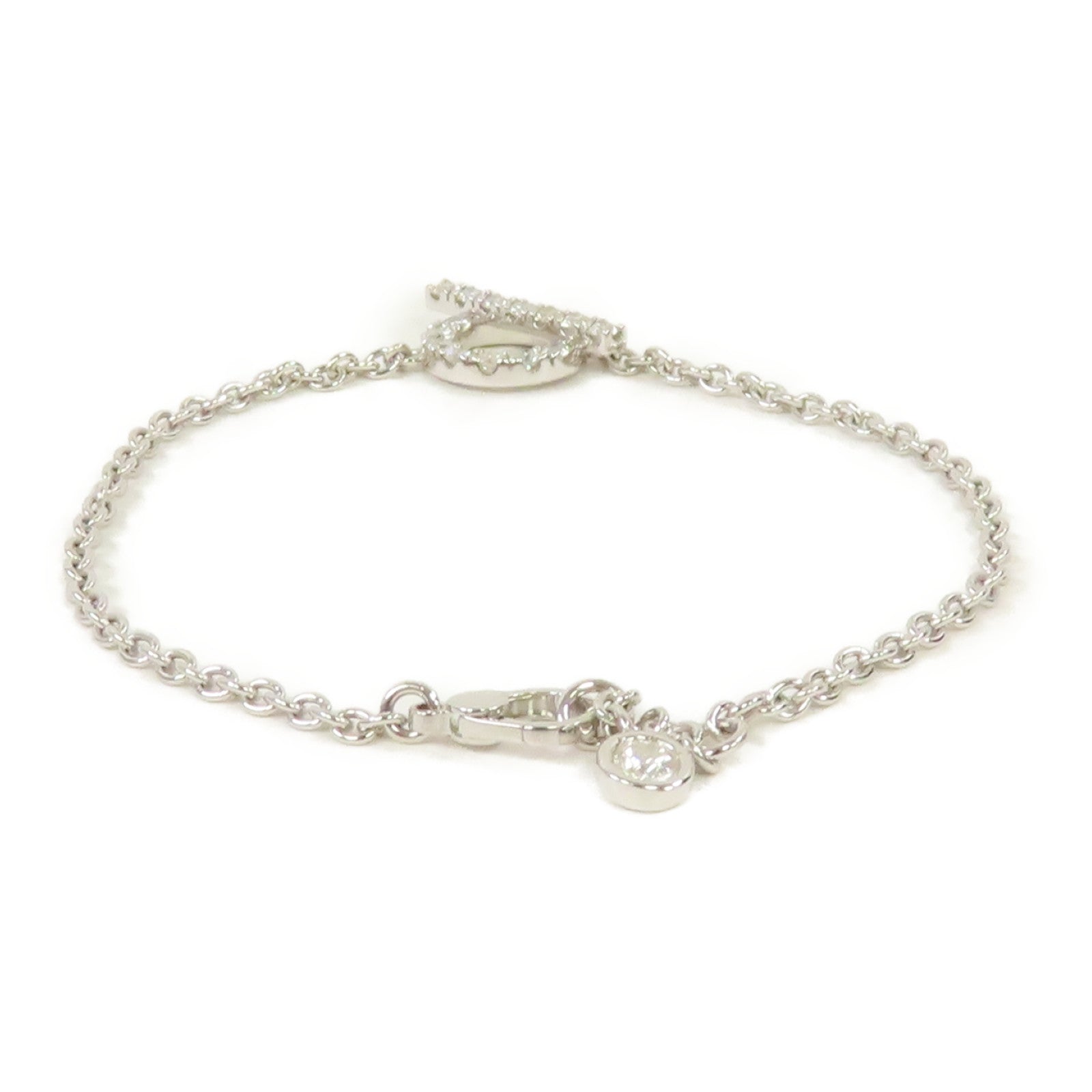 HERMES 18K白金Finesse Diamond Bracelet0.55ct鑽石手鏈