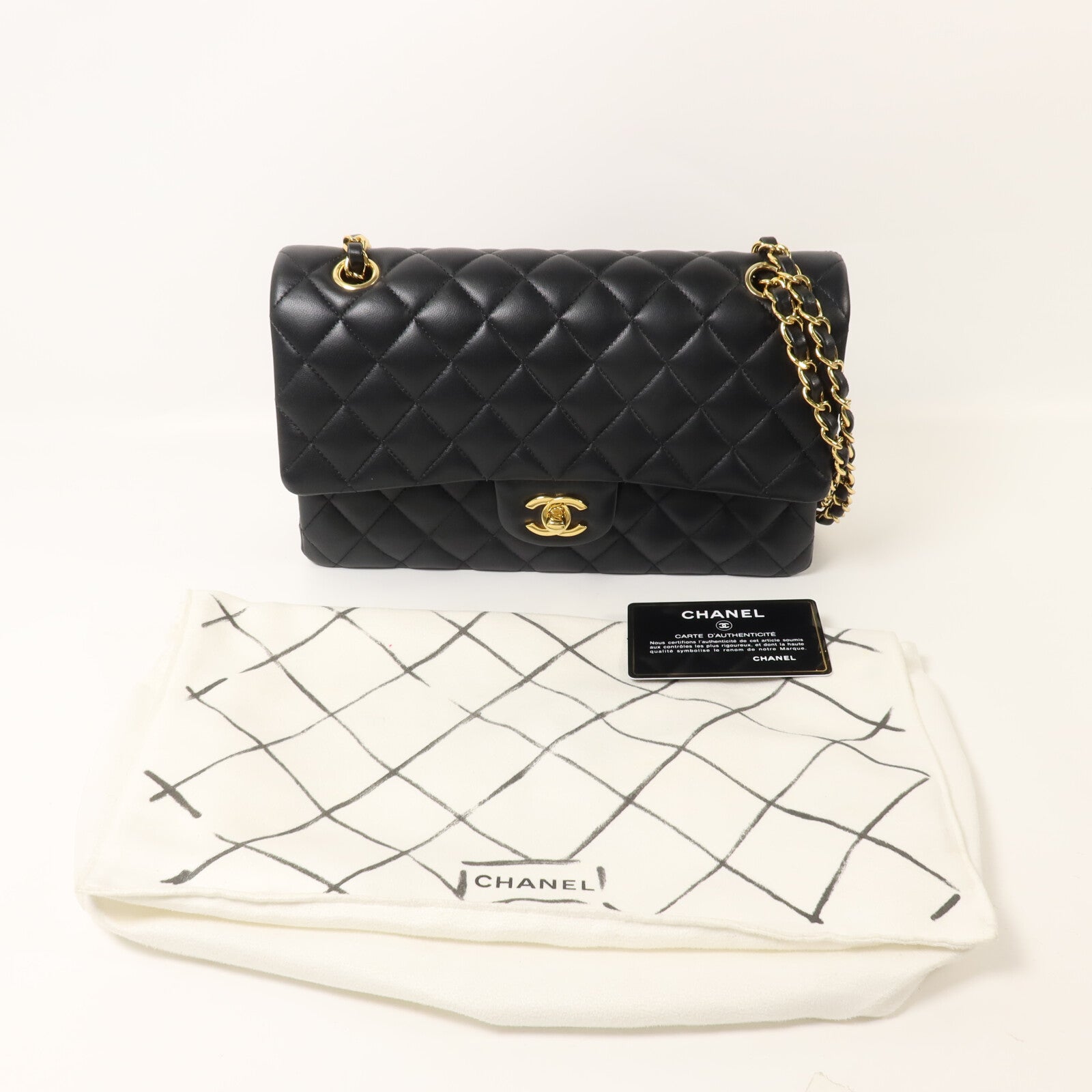 CHANEL 羊皮皮革Classic 25鏈帶肩背袋