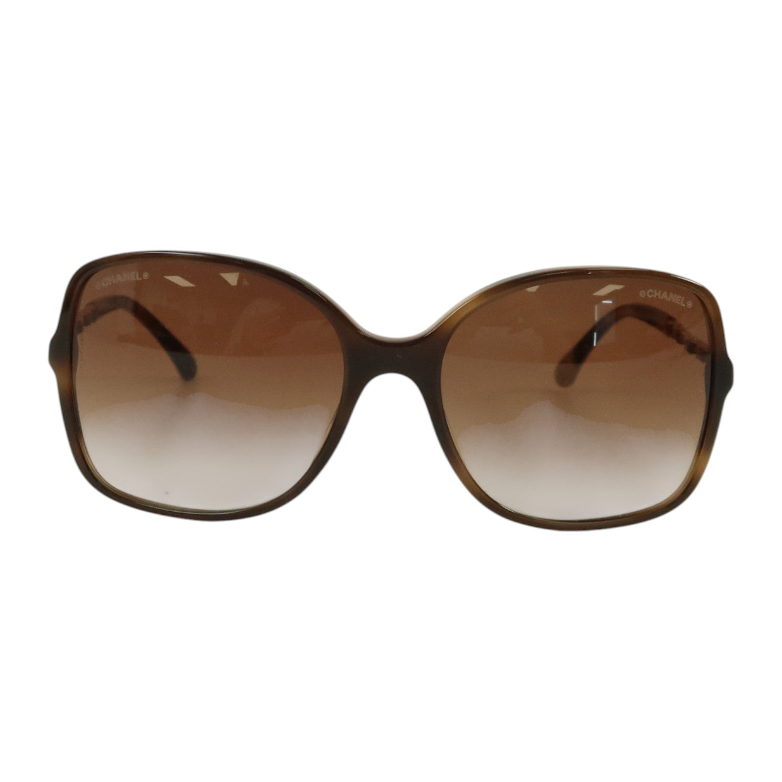 CHANEL PVC/羊皮皮革Square Sunglass太陽眼鏡